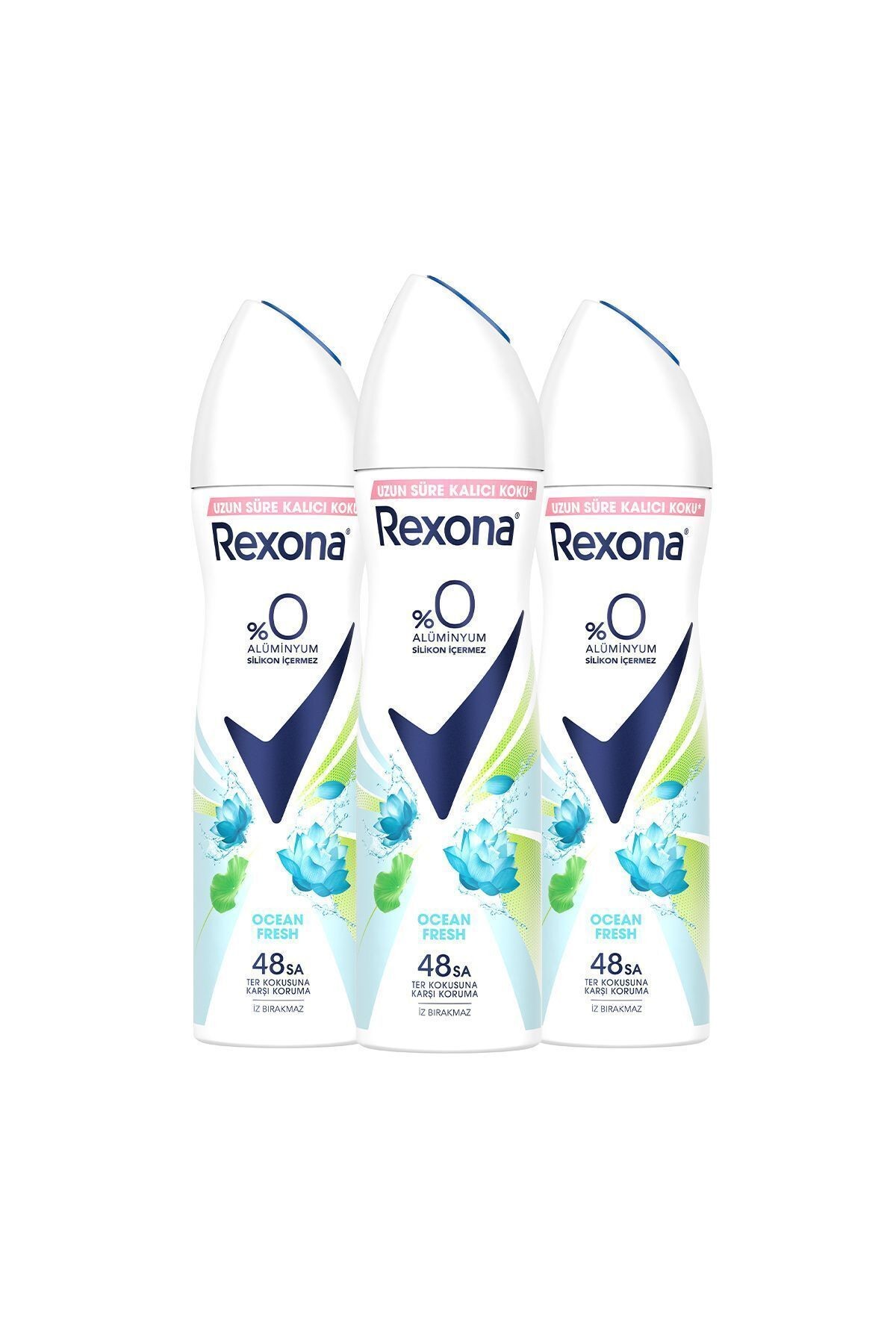 Rexona Ocean Fresh %0 Alüminyum 150 ml 3 Adet Kadın Deodorant