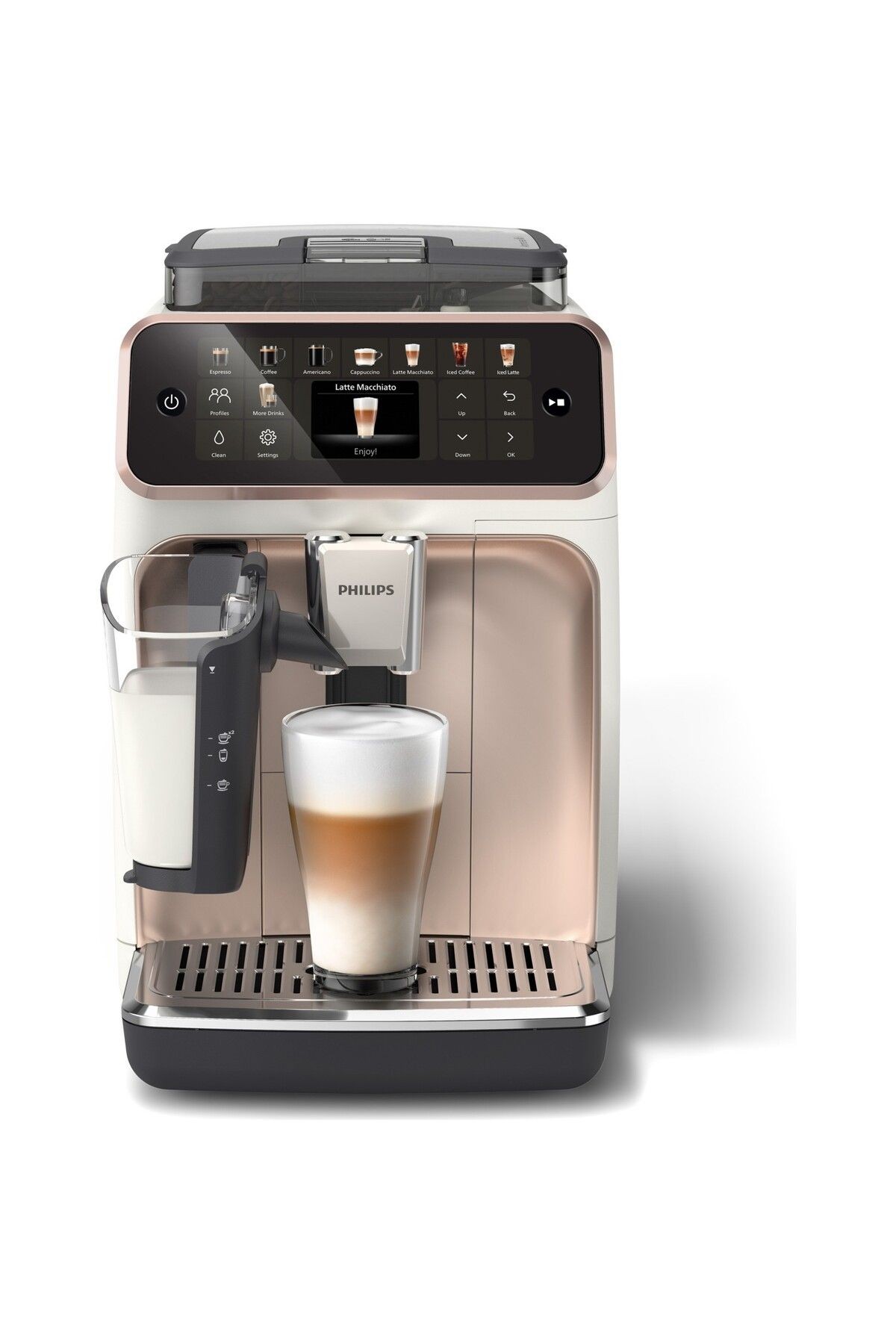 5500 Serisi LatteGo Tam Otomatik Espresso Makinesi, 20 Sıcak ve Soğuk İçecek, EP5543/80