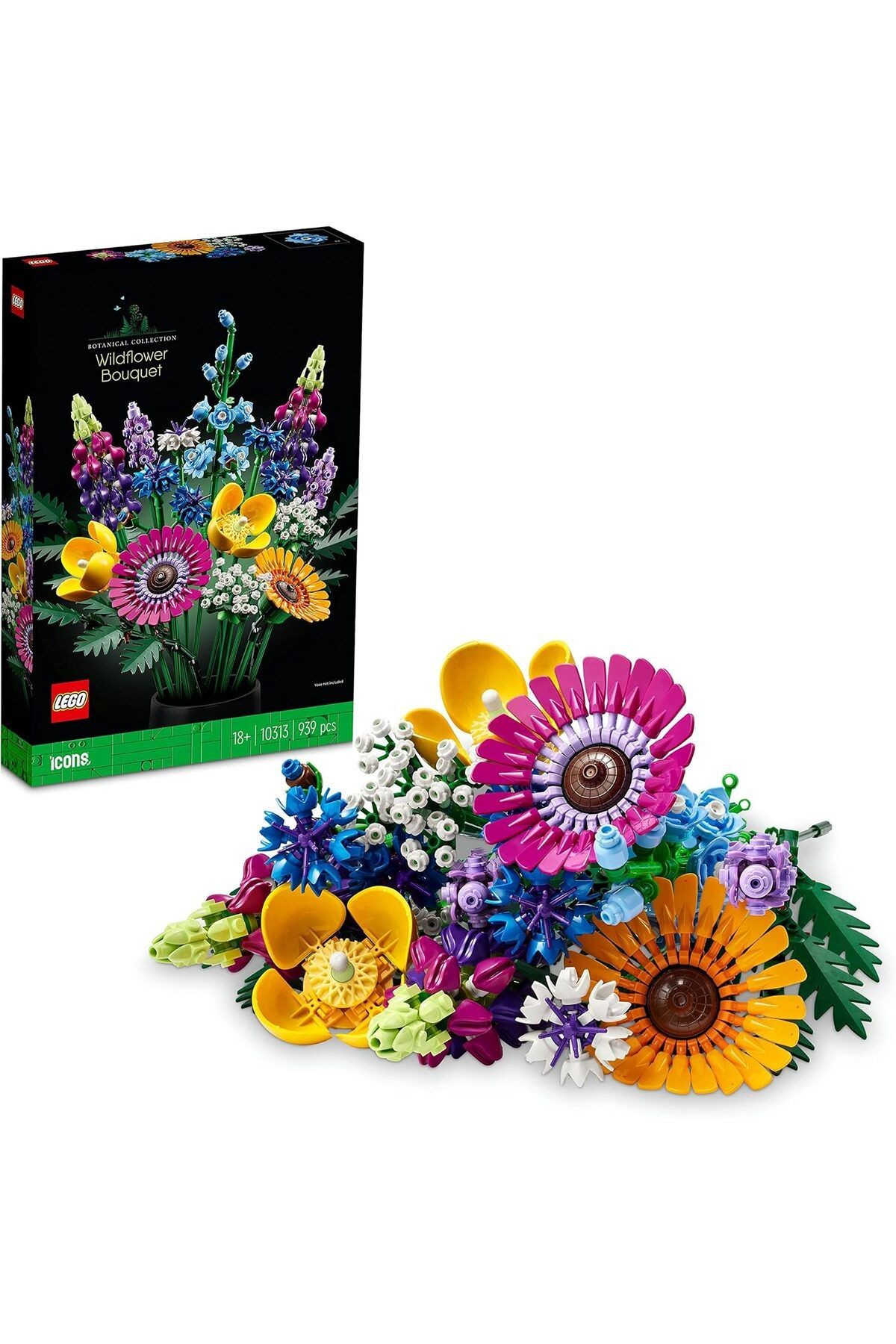 ® Botanicals Kır Çiçekleri Buketi 10313 - 18+ Yaratıcı Model Yapım Seti (939 Parça)