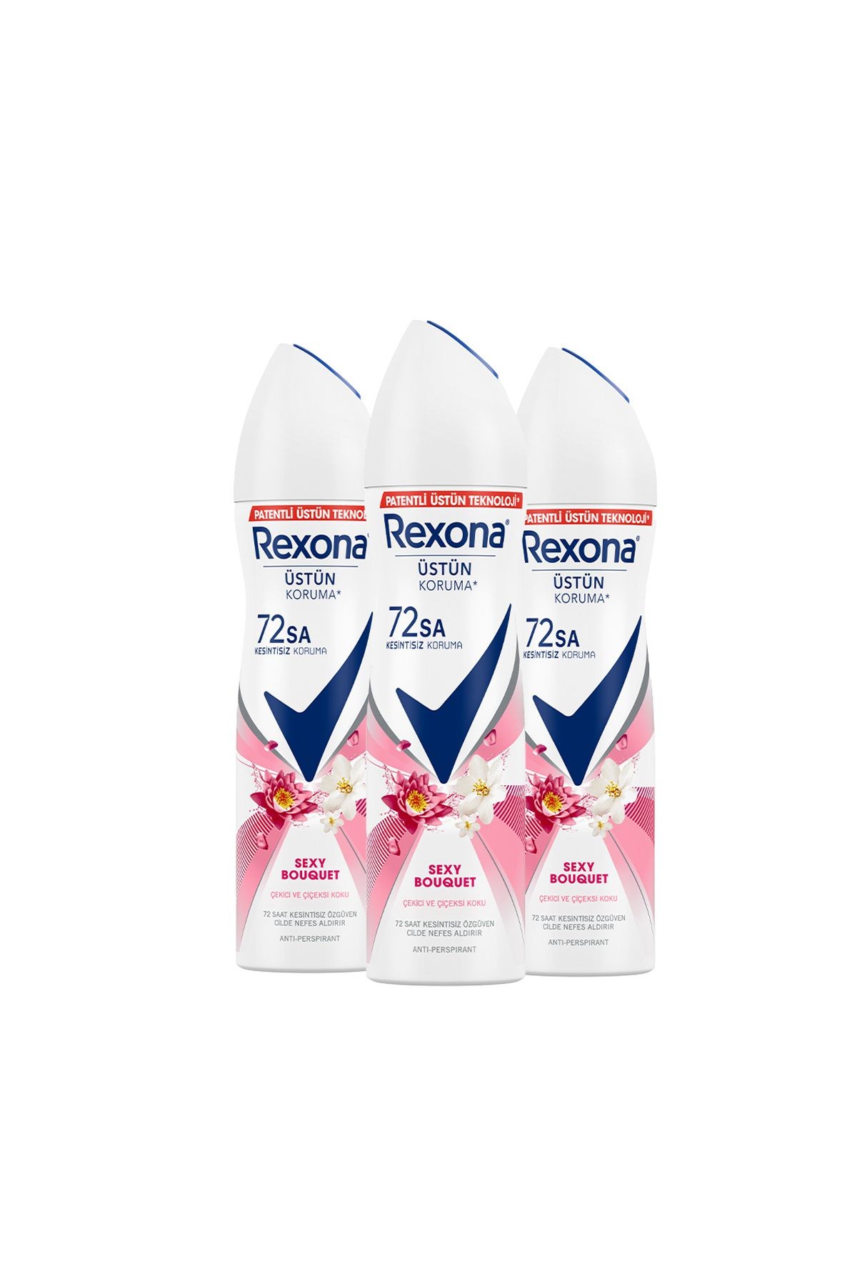 Rexona Kadın Sprey Deodorant Sexy Bouquet 150 ml X3