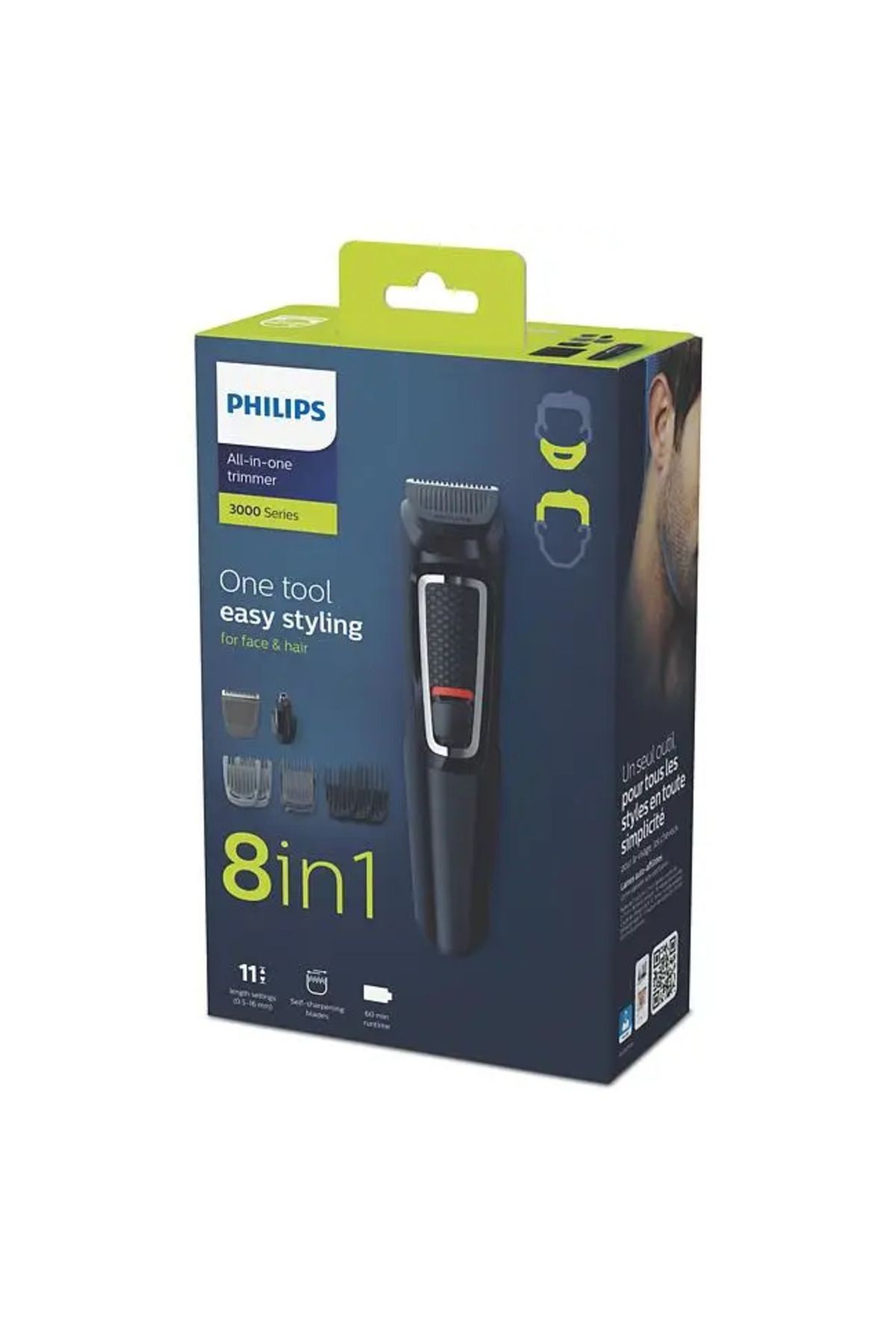 MG3730/15 Multigroom 3000 Series 8 in 1 Erkek Bakım Kiti Çok Amaçlı Tıraş Makinesi