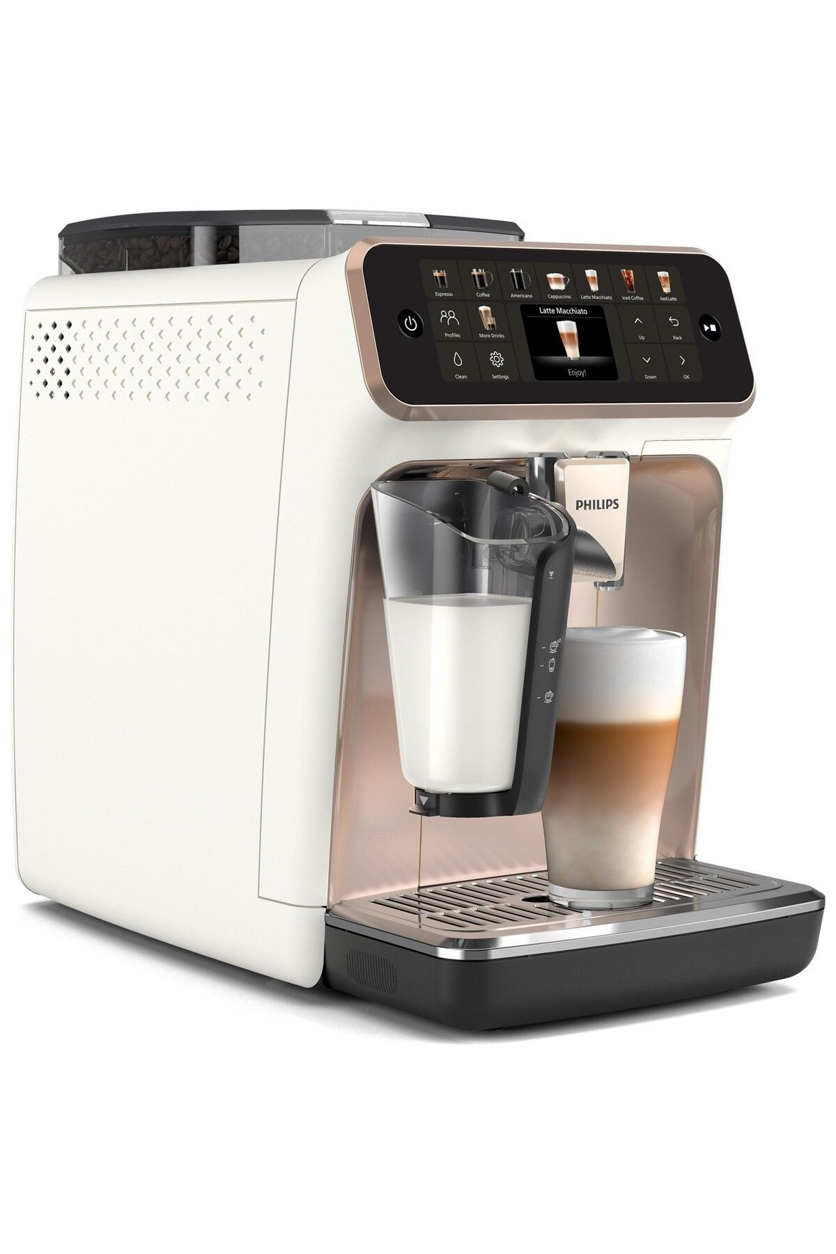 5500 Serisi LatteGo Tam Otomatik Espresso Makinesi, 20 Sıcak ve Soğuk İçecek, EP5543/80