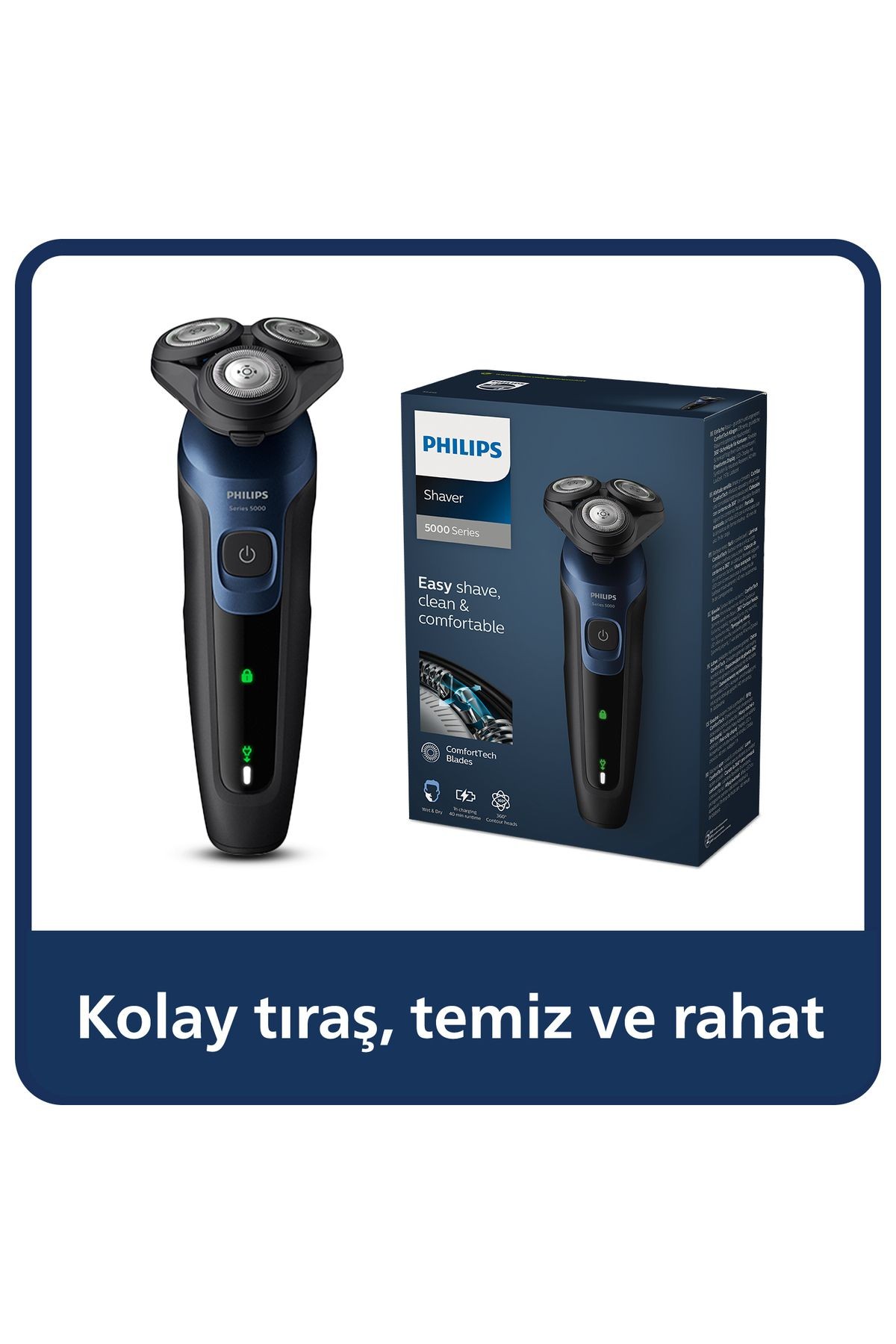 5000 Serisi Sinek Kaydı Tıraş Makinesi S5445/03- Islak/kuru