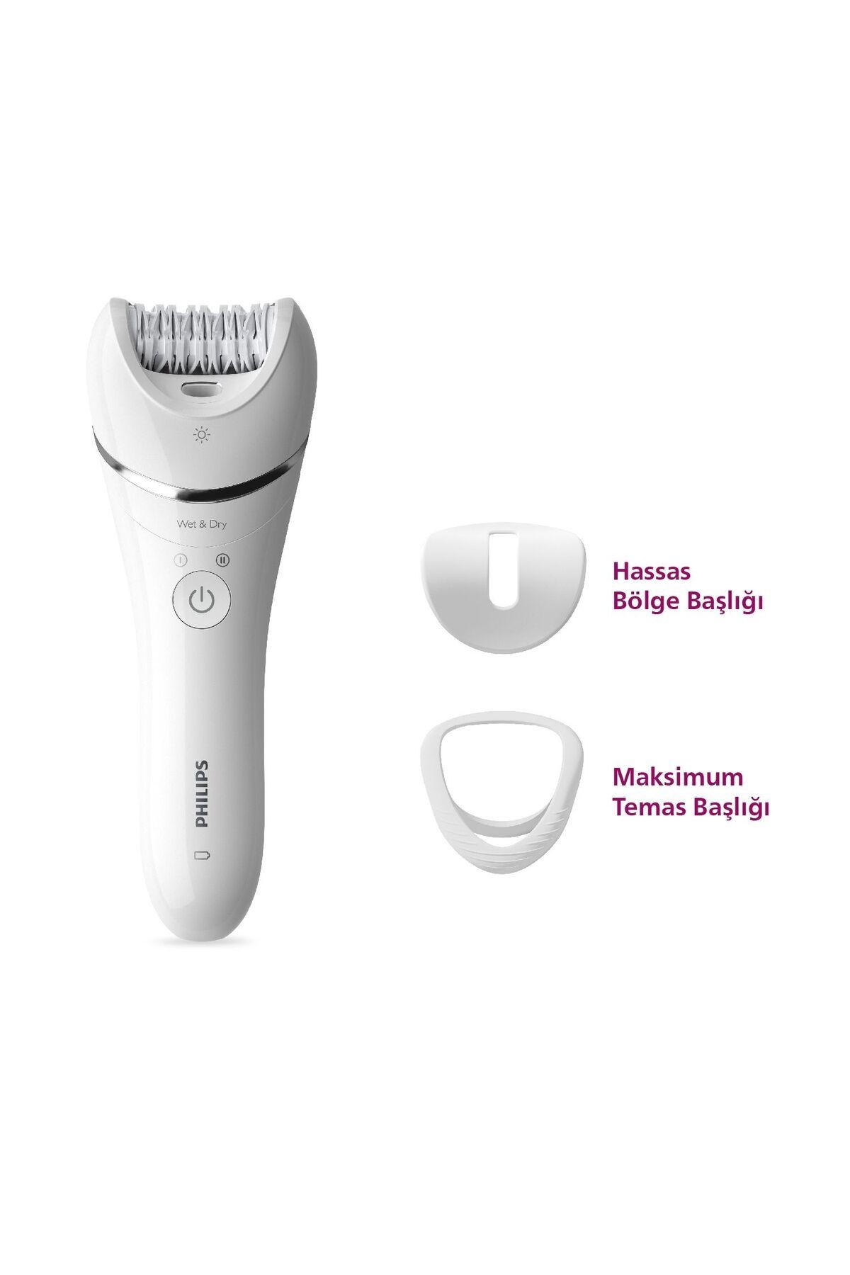 Philips 8000 Serisi BRE700/05 Islak Kuru Epilasyon Aleti
