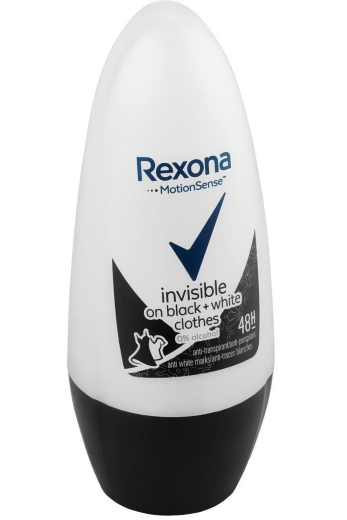 Rexona Women Invisible Black & White Roll-On Deodorant 50Ml
