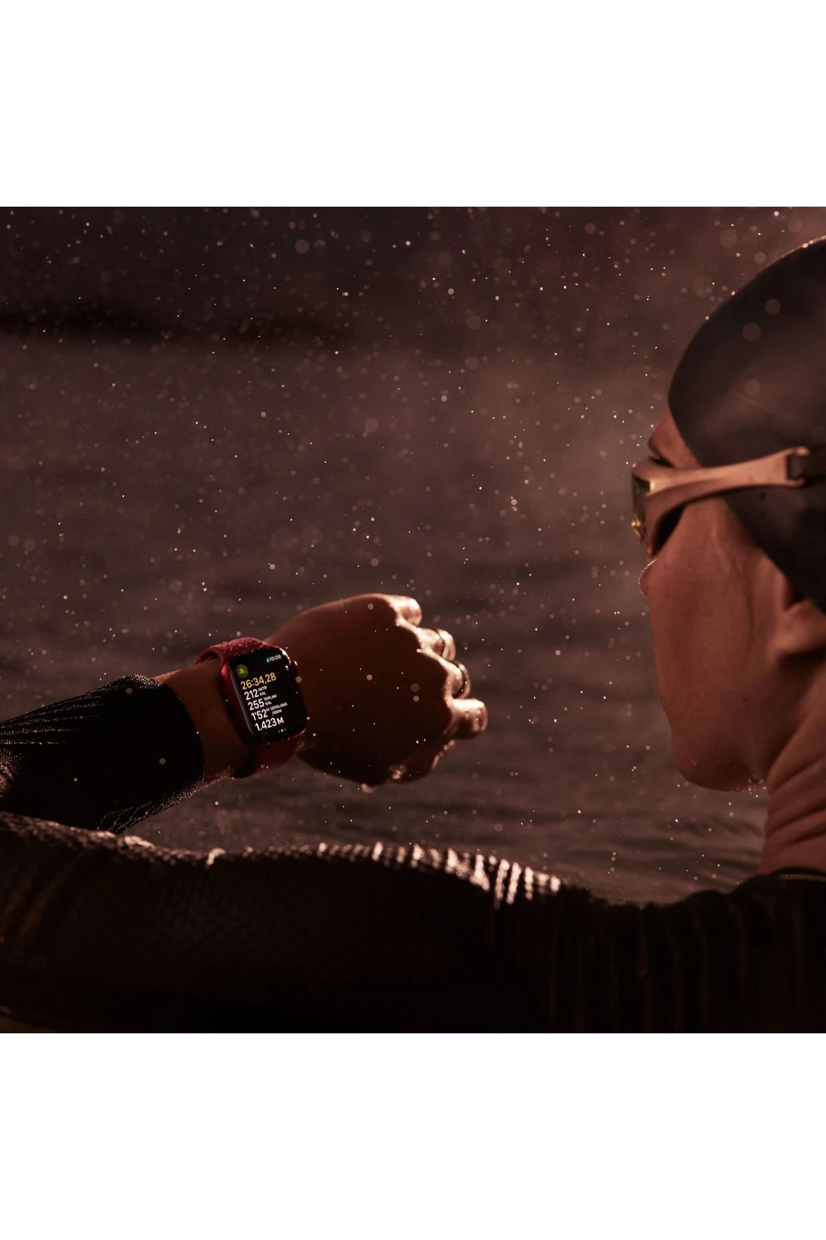 Watch Series 9 GPS 45mm Gece Yarısı Alüminyum Kasa ve Gece Yarısı Spor Kordon - S/M