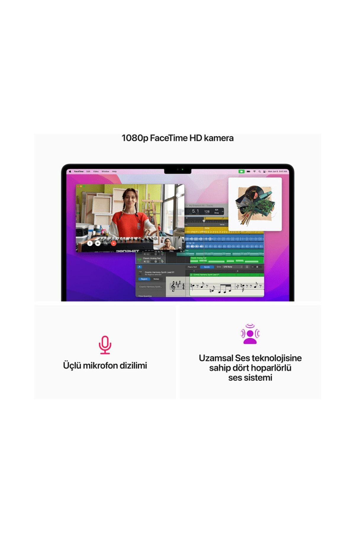 Macbook Air 13.6" M2 8gb 256gb Ssd Gece Yarısı