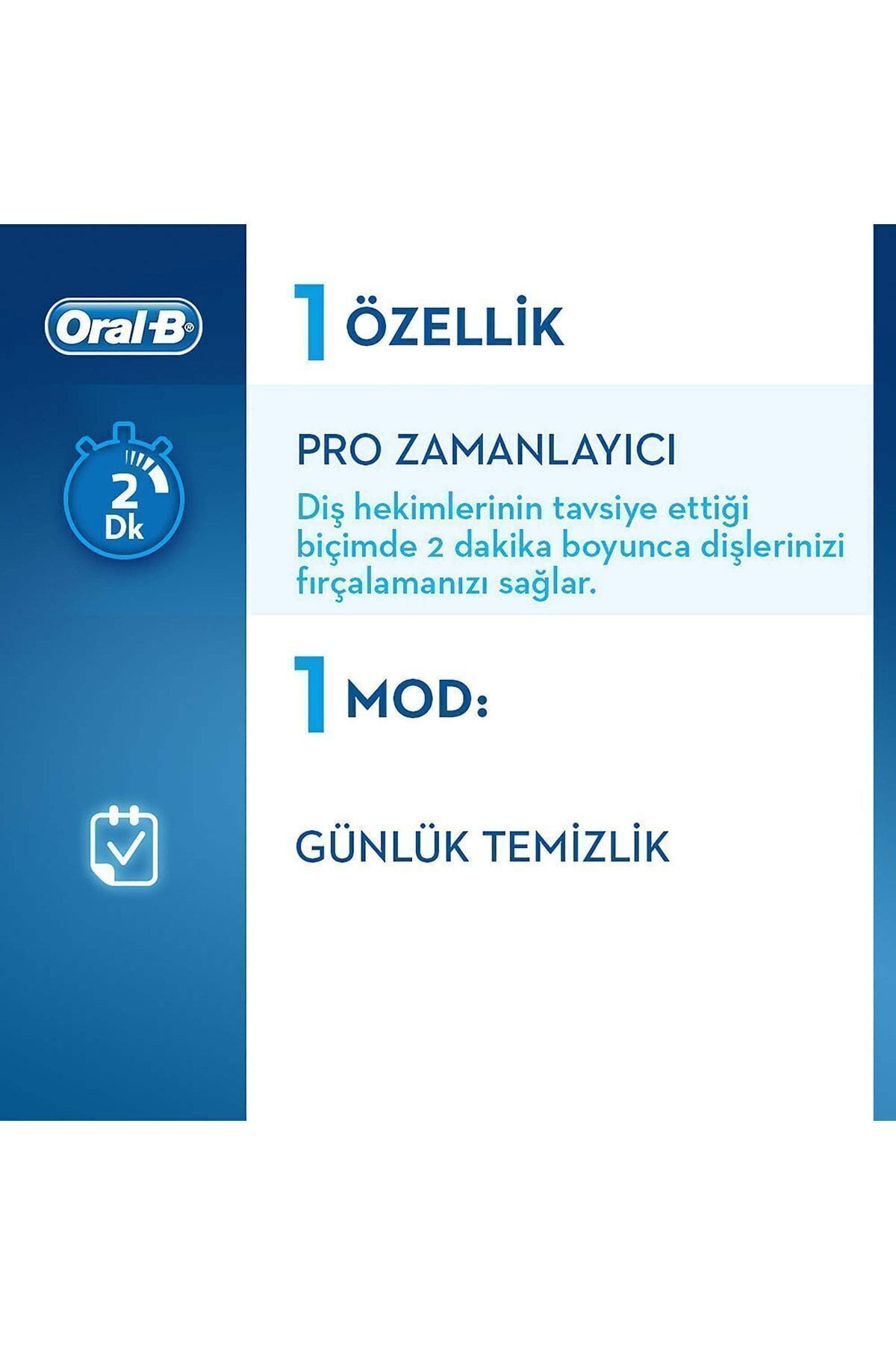 Oral B Vitality D150 Şarj Edilebilir Fırça Cross Action 1 Yedek Başlık