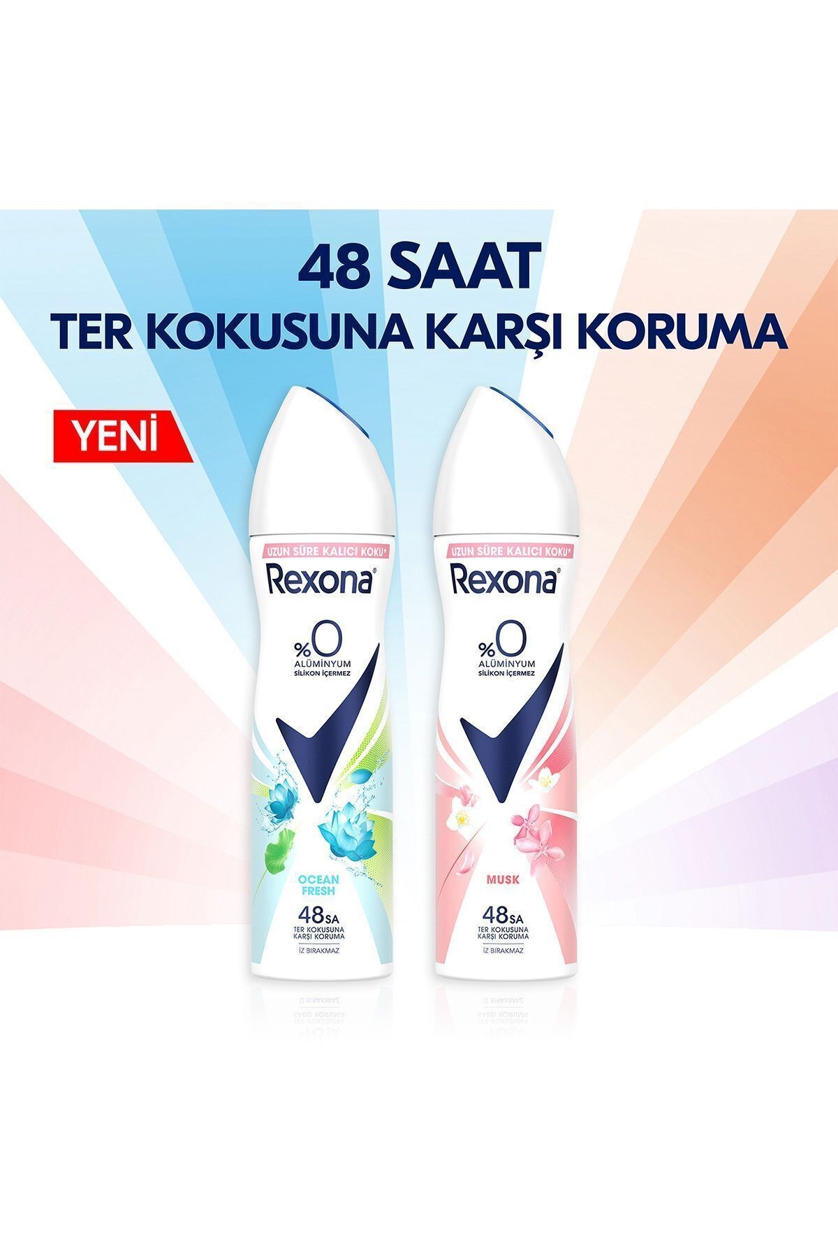 Rexona Ocean Fresh %0 Alüminyum 150 ml 3 Adet Kadın Deodorant