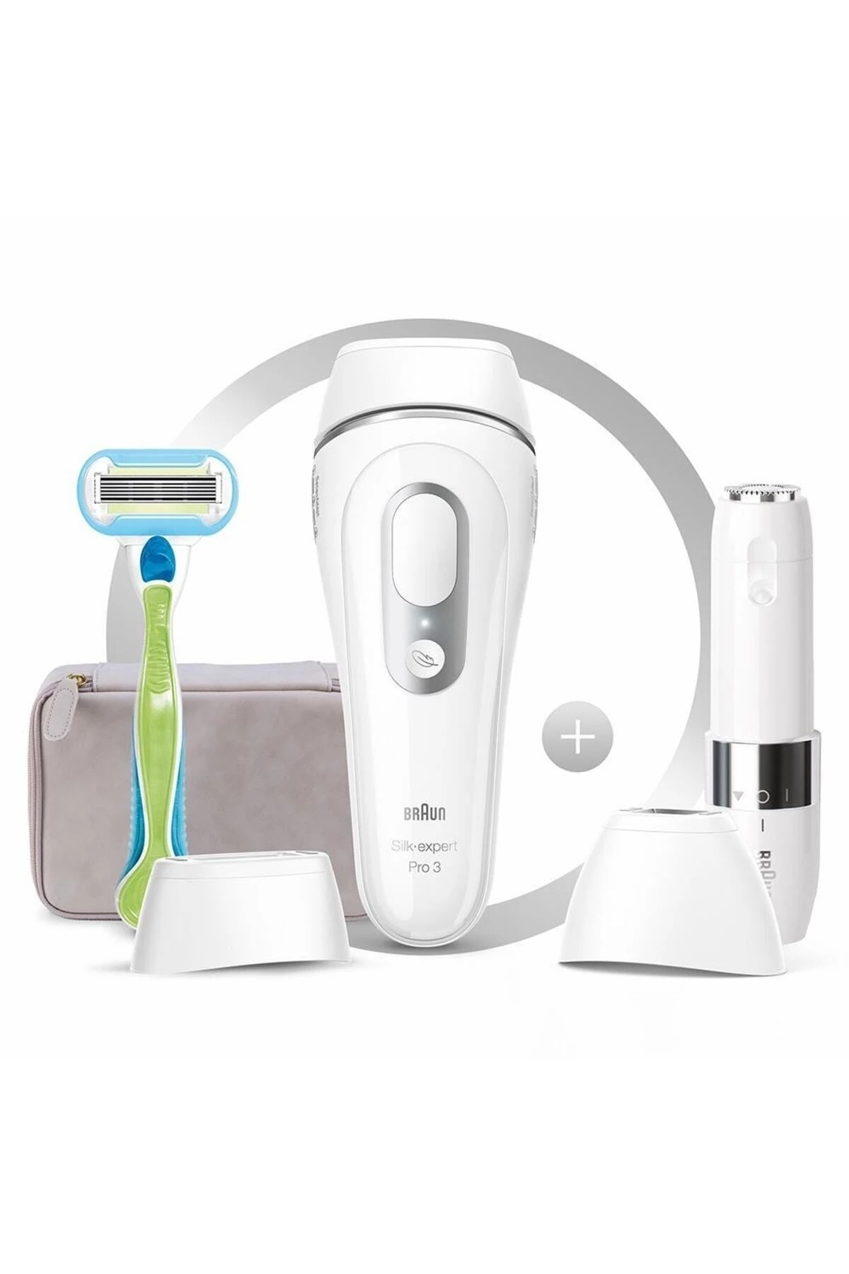 Silk Expert Pro 3 PL3139 300.000 Atımlı, 2 Başlıklı Yeni Nesil IPL + FS1000 + Seyahat Çantası