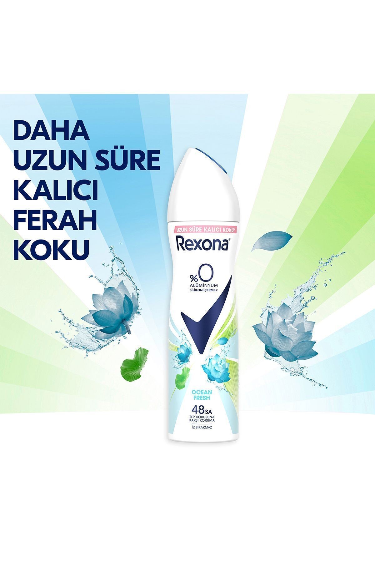 Rexona Ocean Fresh %0 Alüminyum 150 ml 3 Adet Kadın Deodorant
