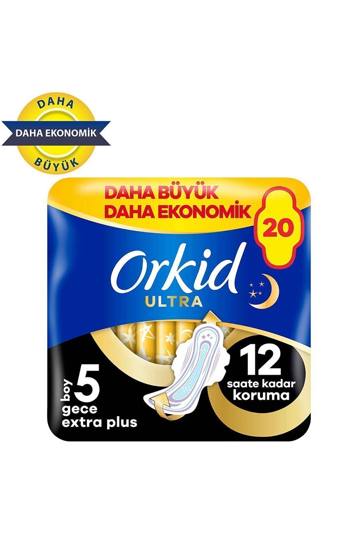 Orkid Ultra Gece Extra Plus (Boy 5) Hijyenik Ped 20'li