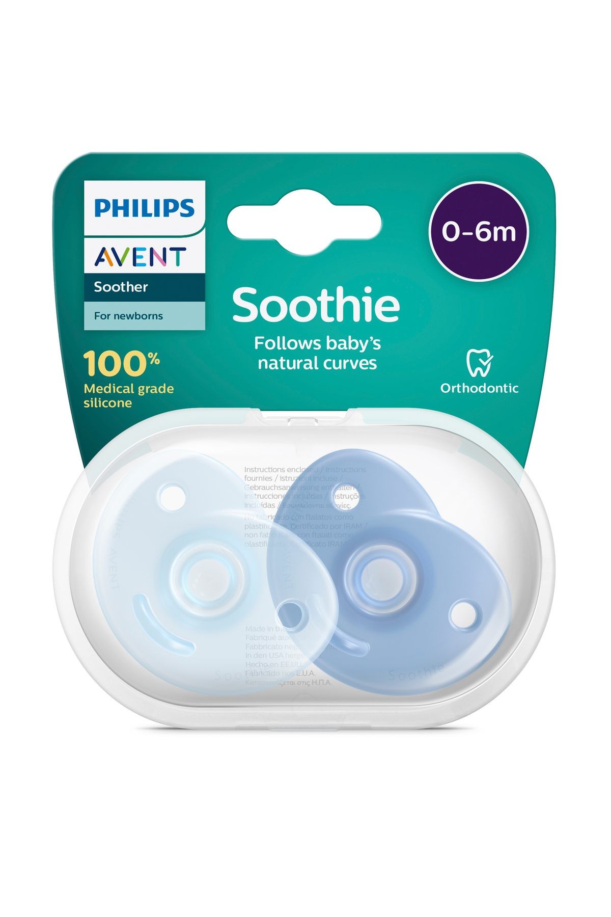 Philips Avent SCF099/21 Soothie 0-6 Ay 2'li Emzik Erkek