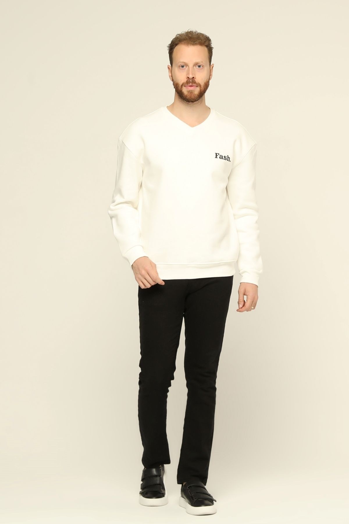 Erkek V Yaka Sweatshirt