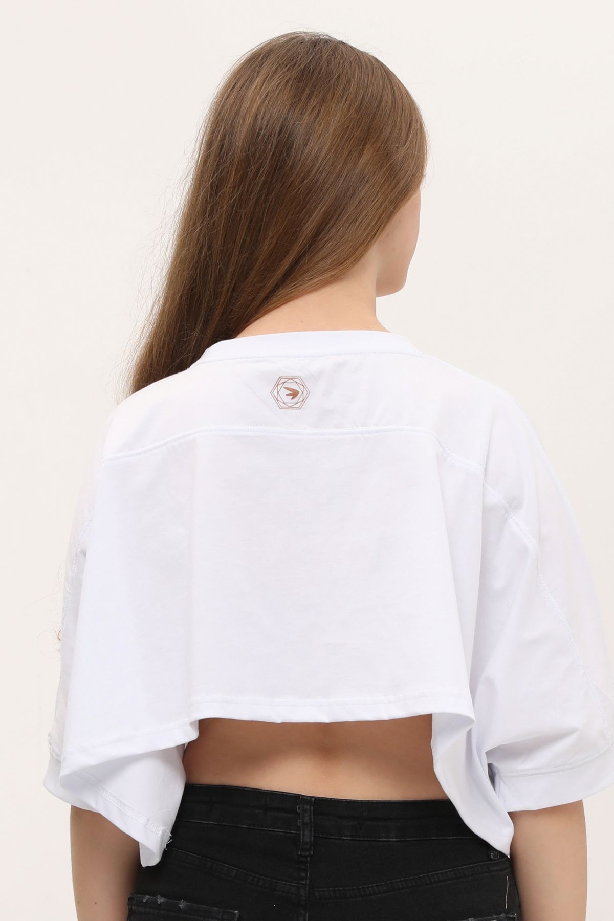 Yarasa Kol Crop T-shirt