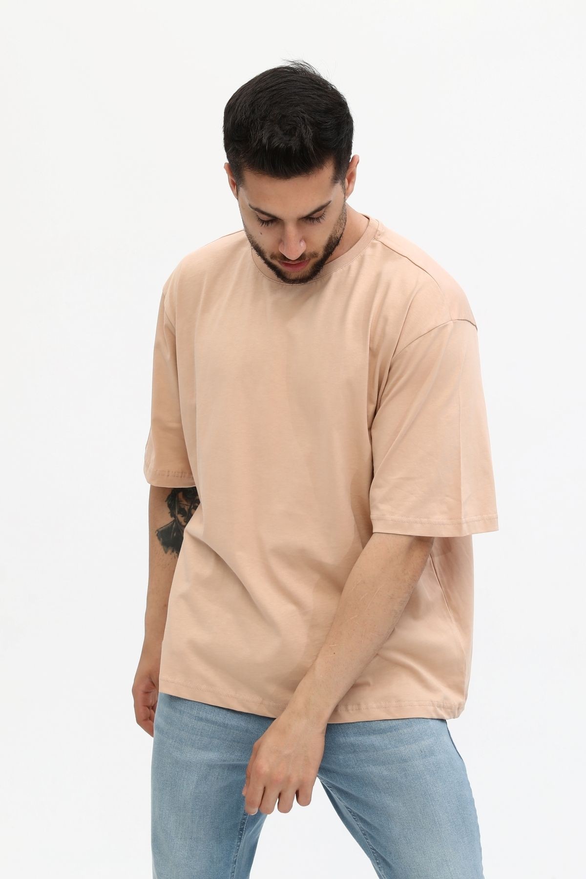 Erkek Basic Oversize T-shirt