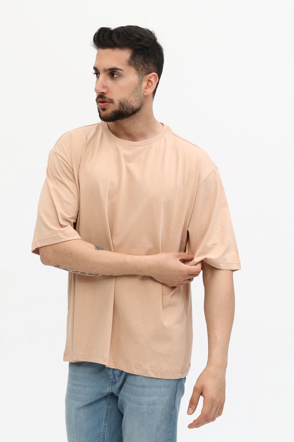 Erkek Basic Oversize T-shirt