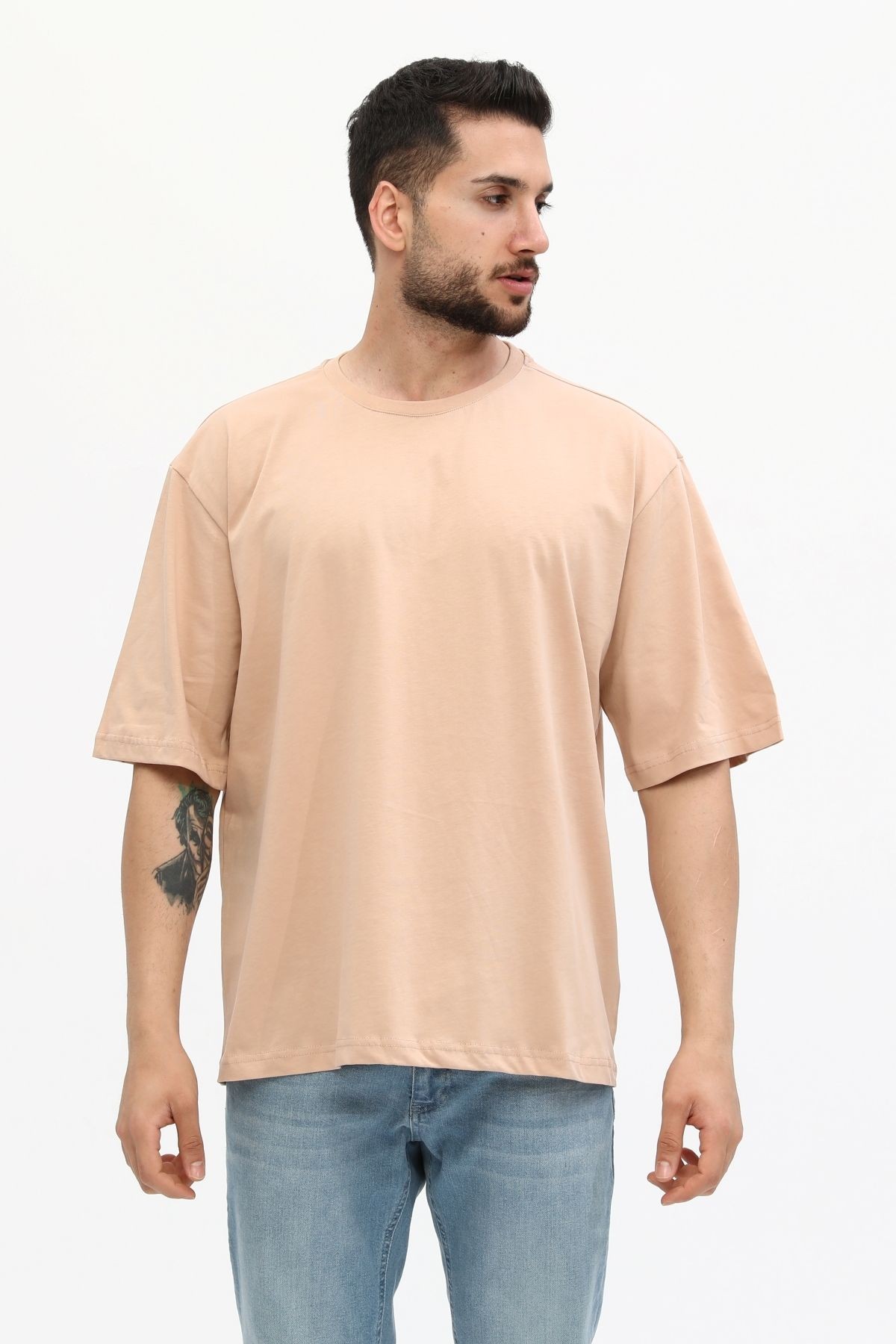 Erkek Basic Oversize T-shirt