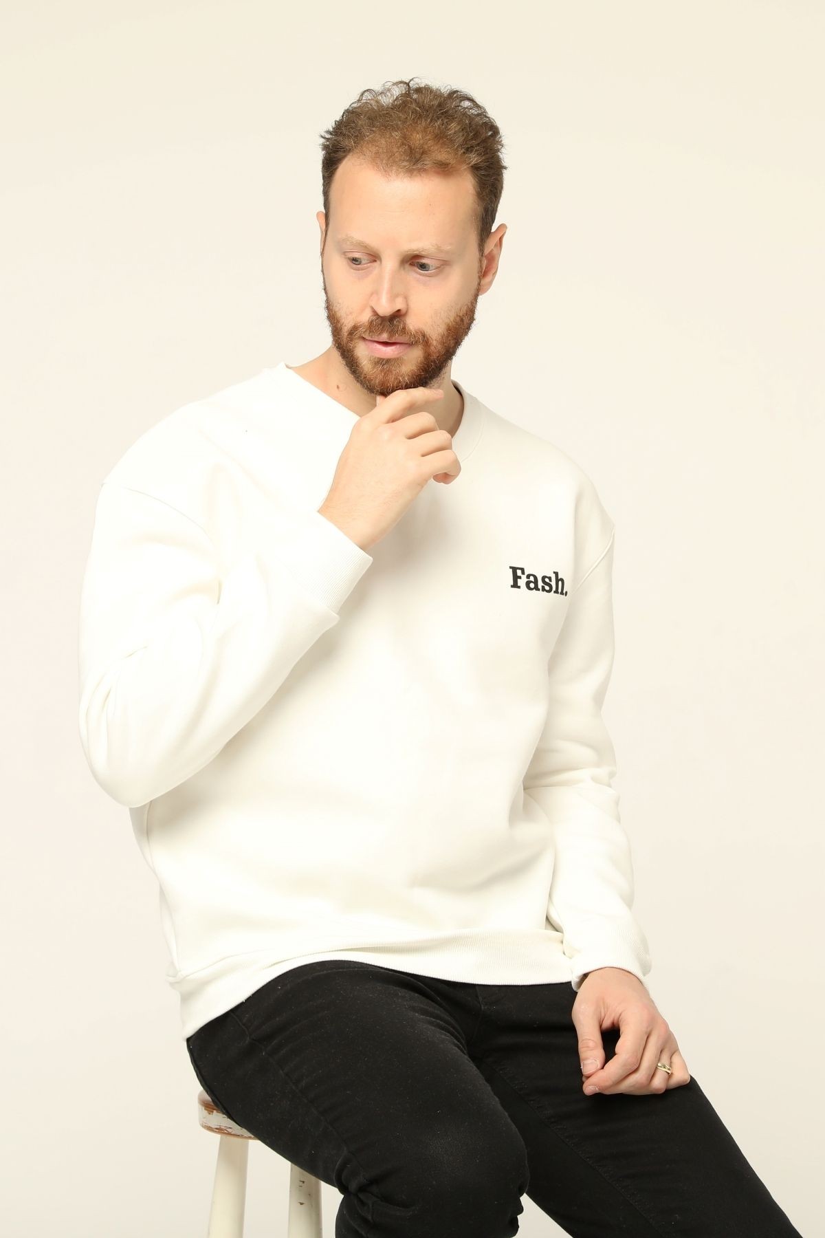 Erkek V Yaka Sweatshirt