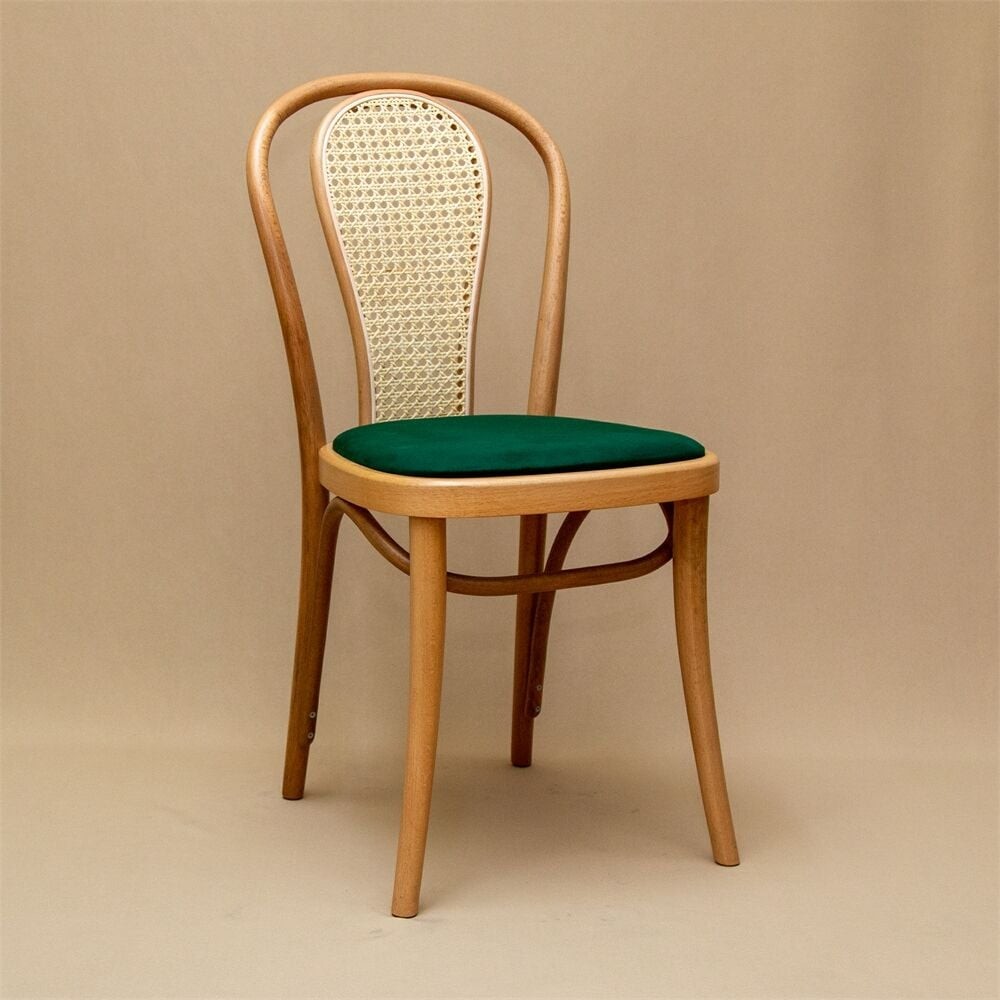 Thonet Sandalye Döşemeli Sırtı Hasır N18 - SHOD