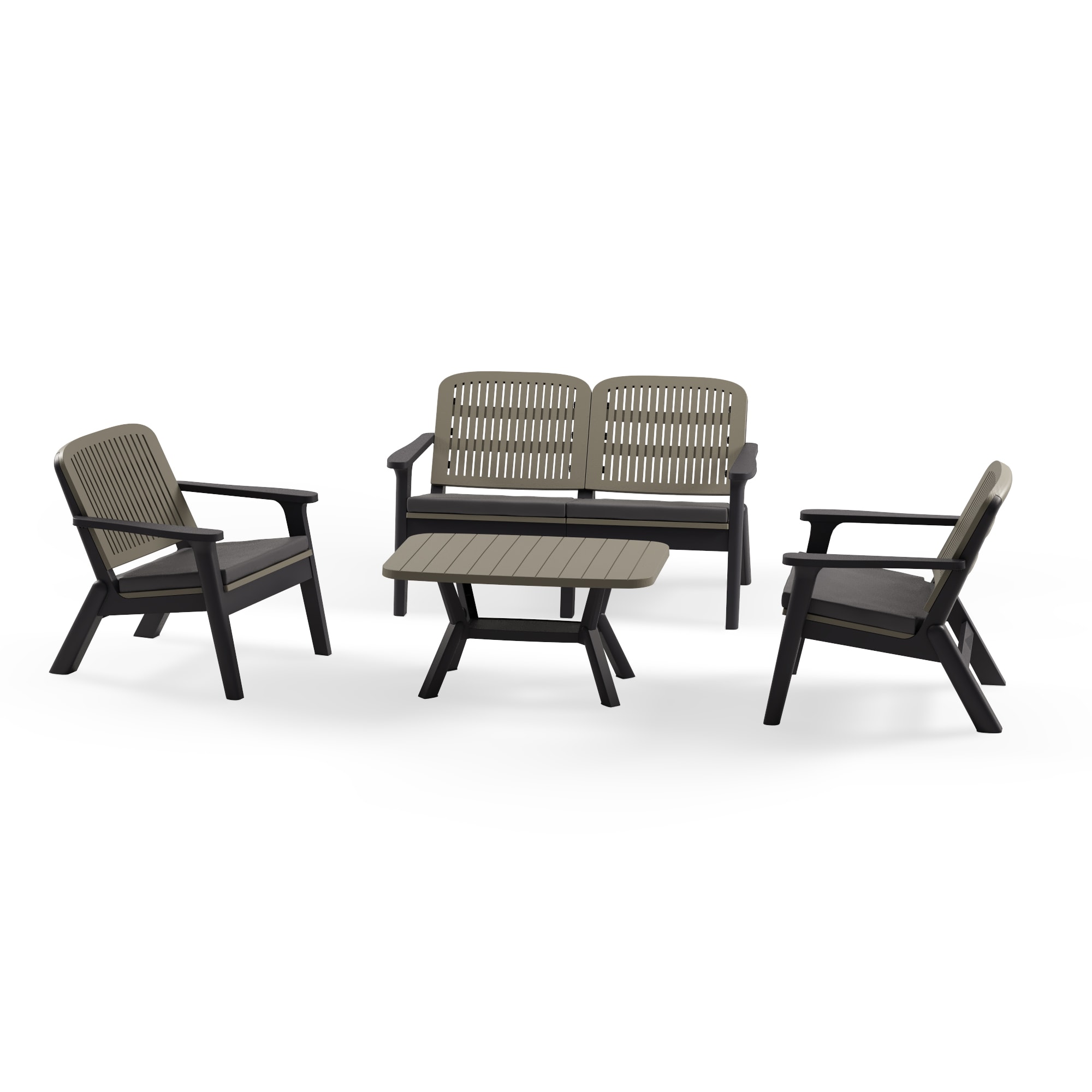 Silva II Oturma Grubu - Antrasit - Vizon Renk