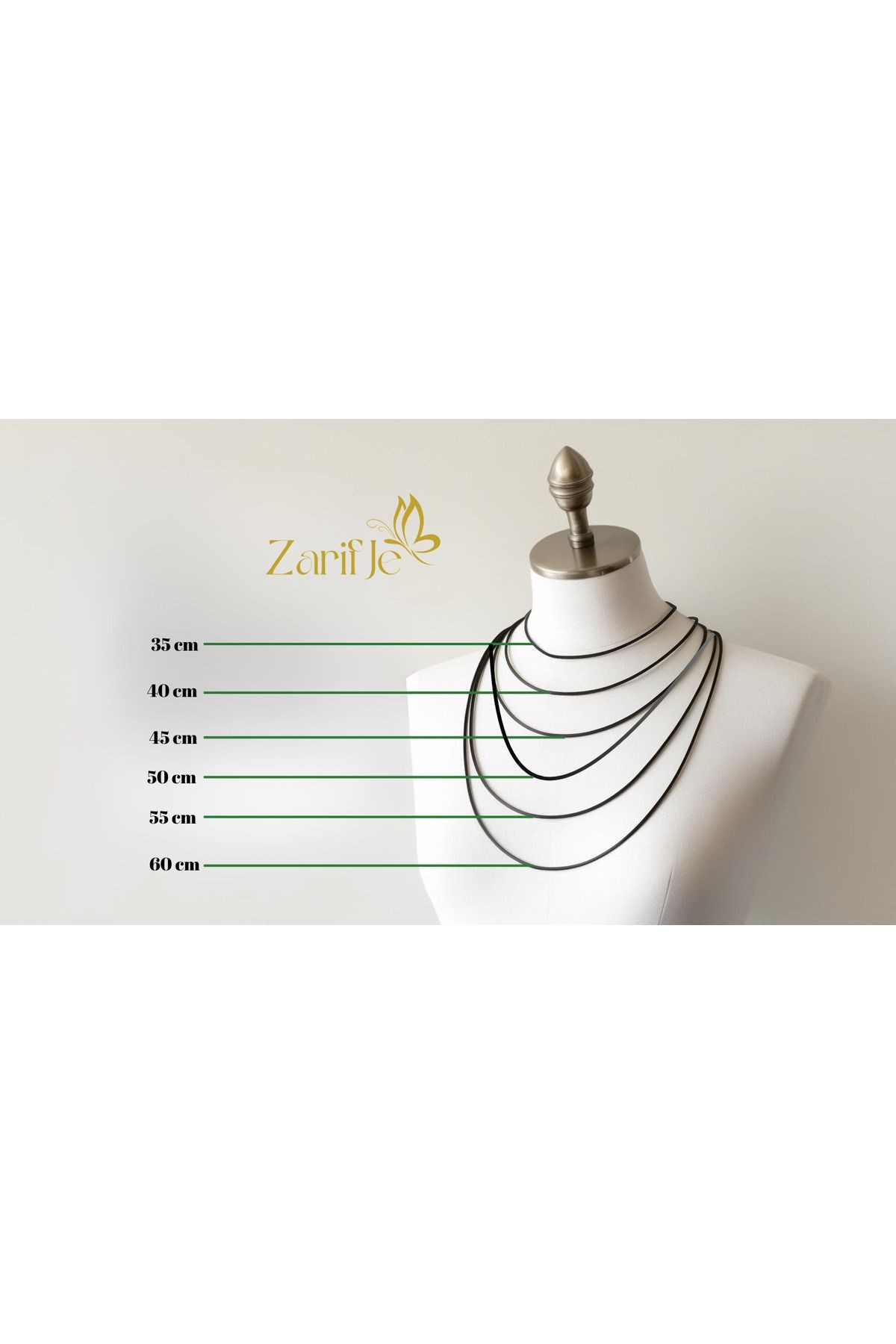 Çelik Xo Kolye 45 Cm