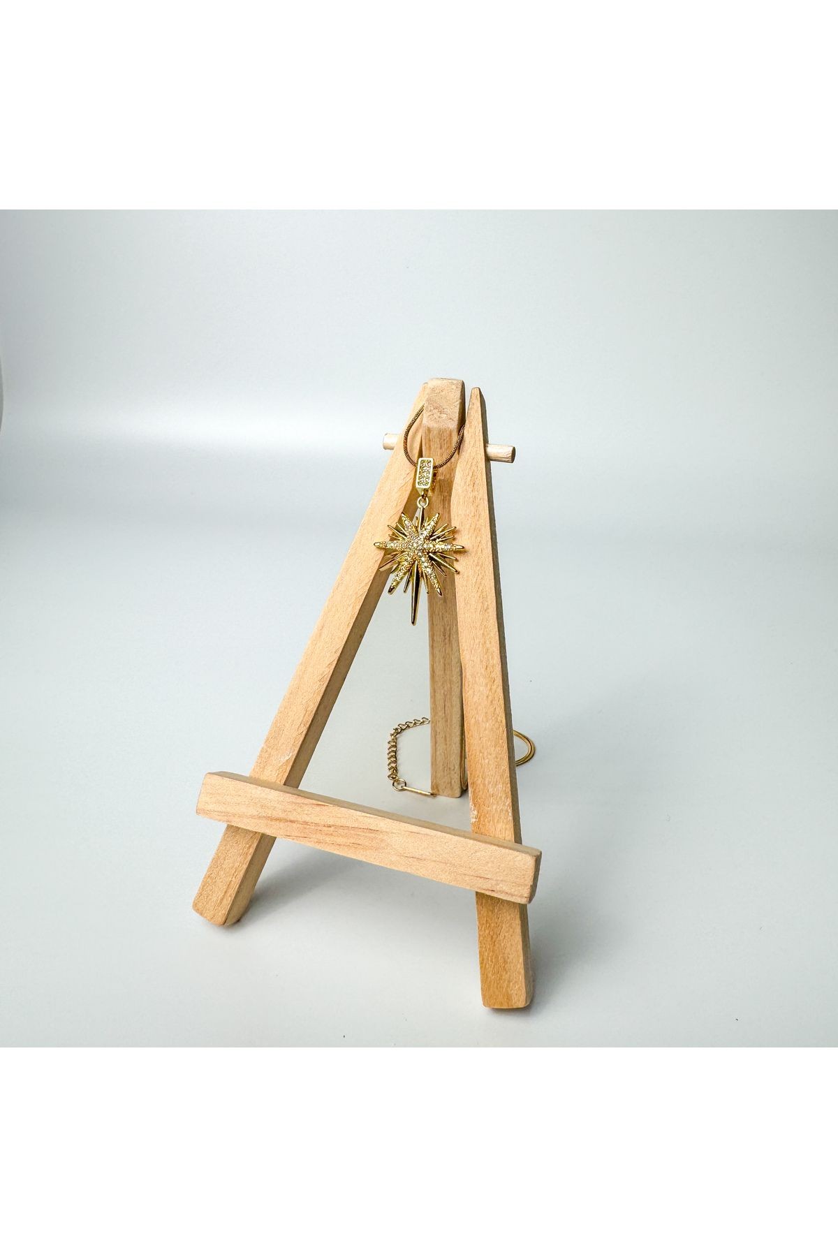 Kutup Yıldızı Kolye Altın Renk 45cm