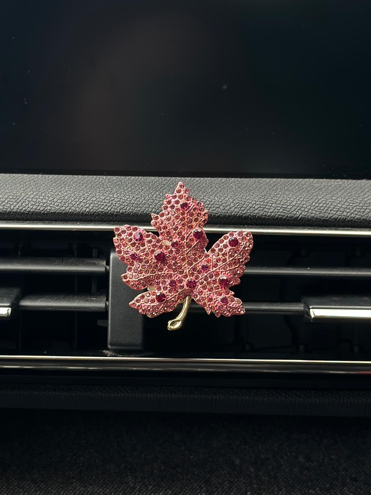 Pembe Taşlı Yaprak Klima Koku 
