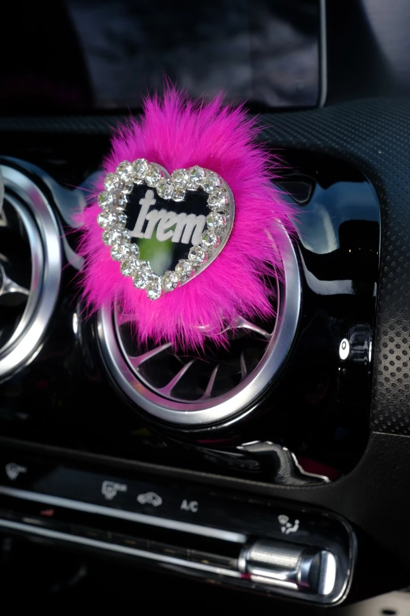 İsimli Kazıma Gümüş Kalp Klima Süsü Renk Seçenekleri