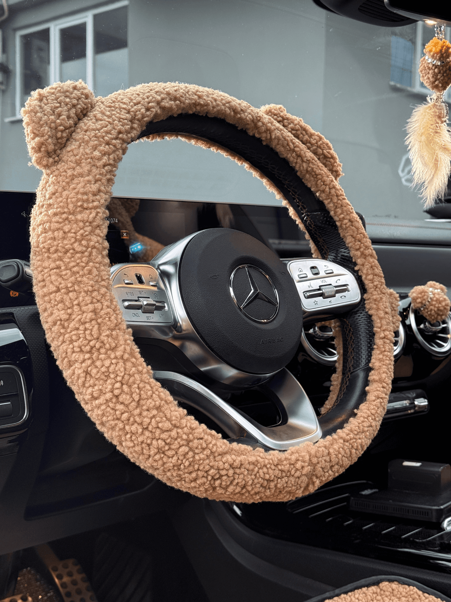 Teddy Direksiyon Kılıfı AYICIK KULAKLI
