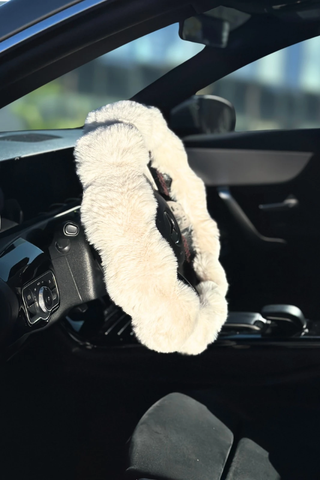 Daisy Direksiyon Kılıfı Krem