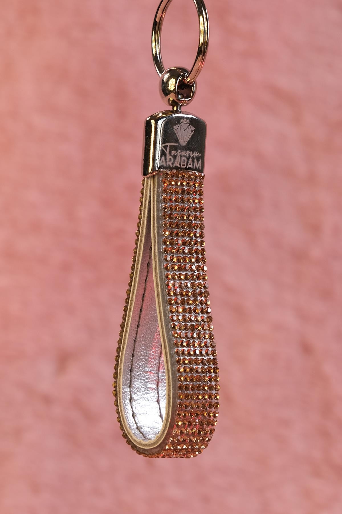 Gold Taşlı Logosuz Anahtarlık