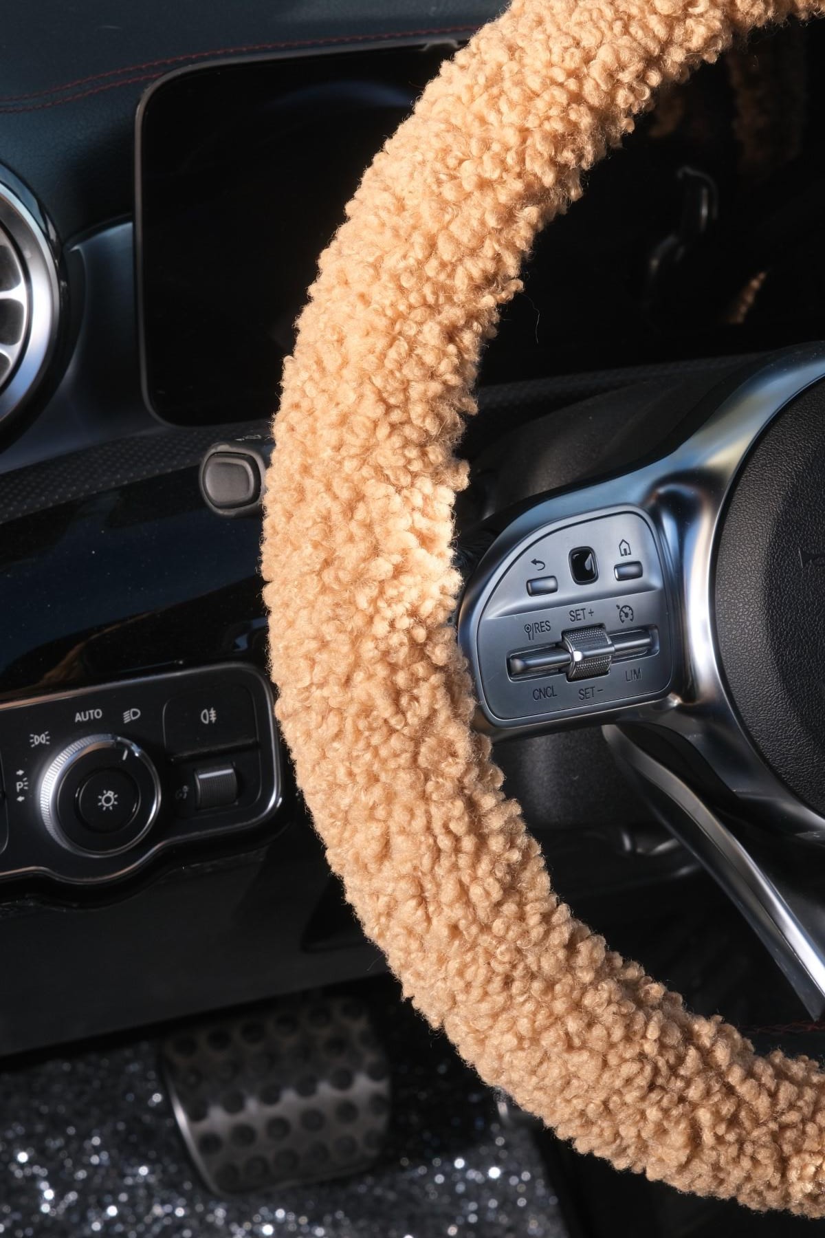 Teddy Direksiyon Kılıfı Camel