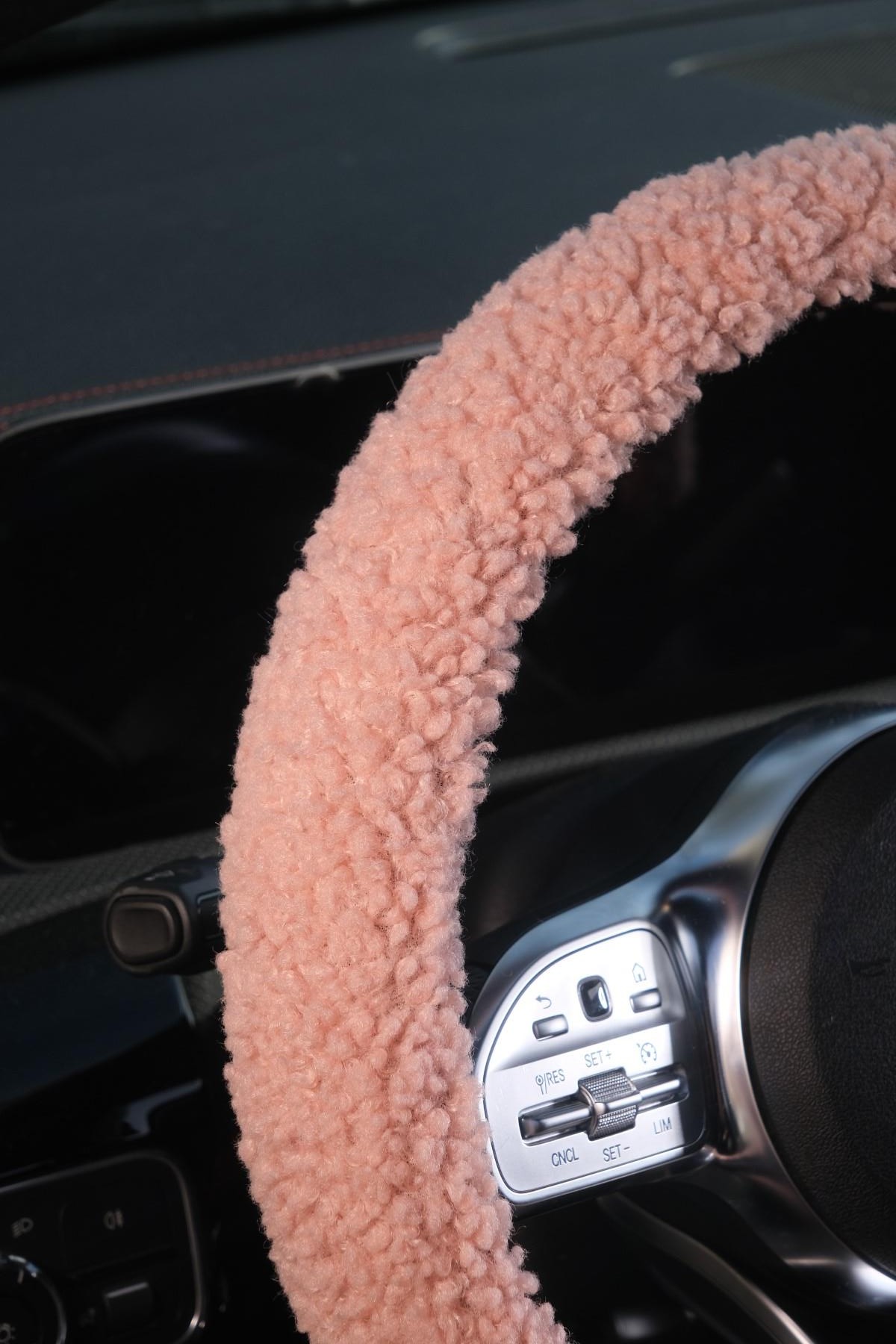 Teddy Direksiyon Kılıfı Pembe