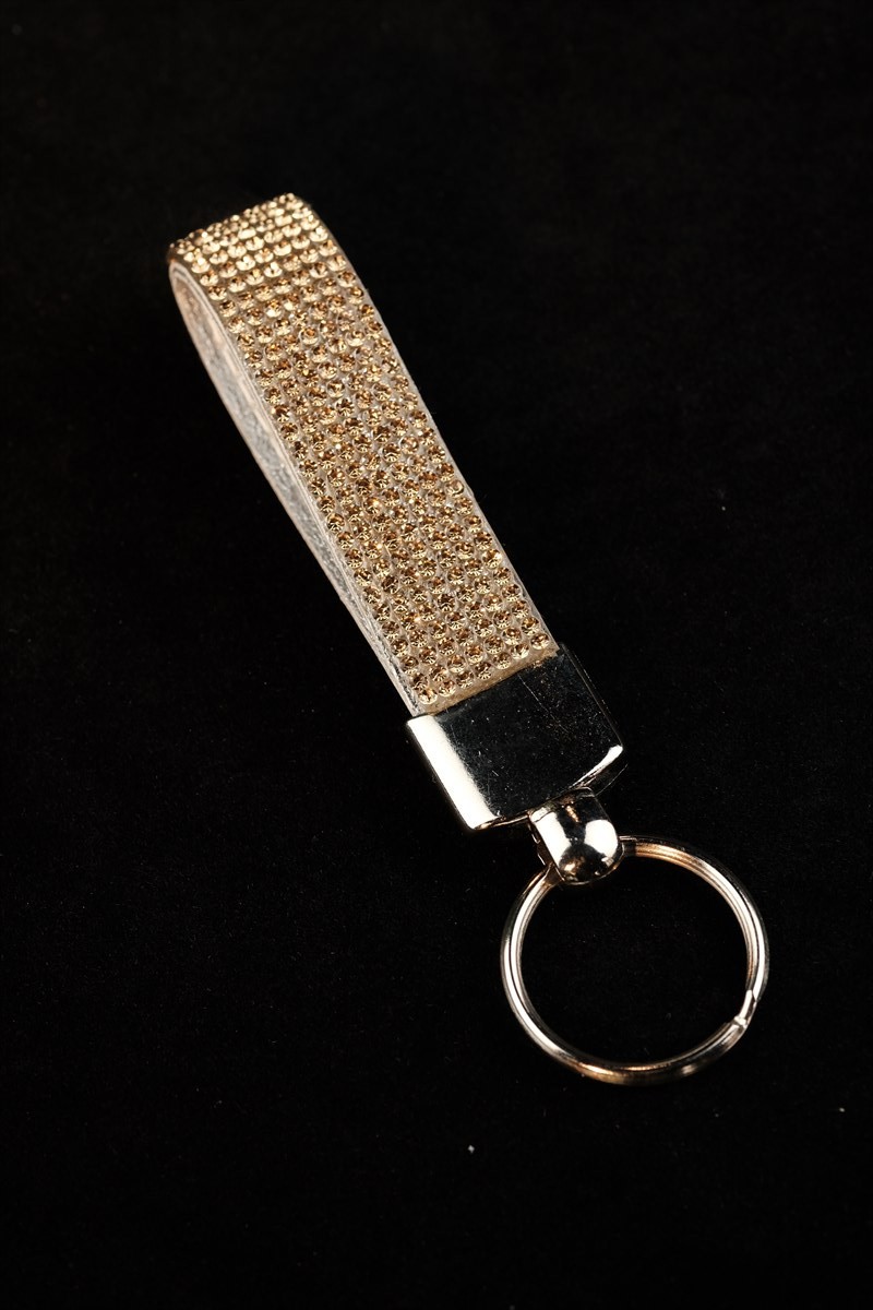 Gold Taşlı Logosuz Anahtarlık