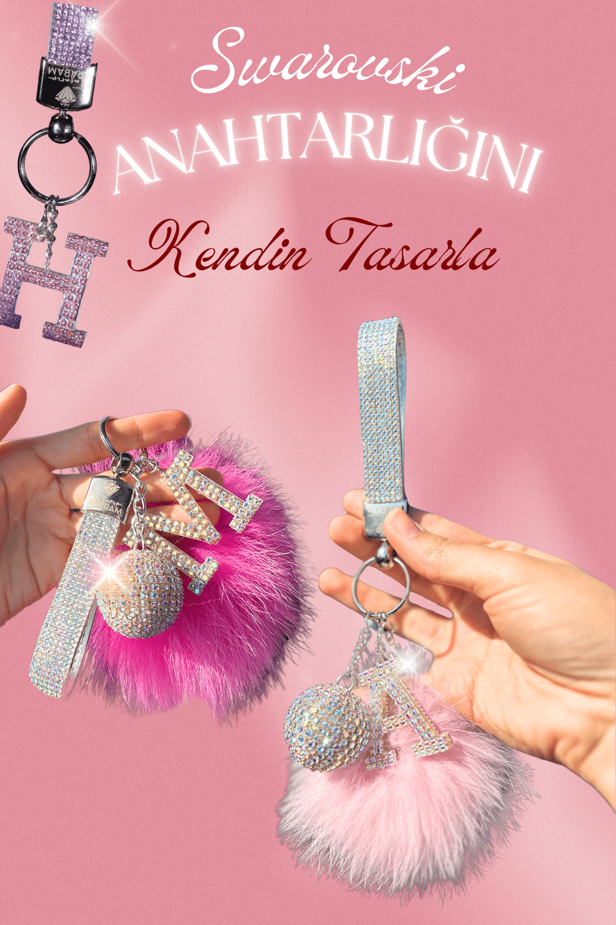 Swarovski Anahtarlığını Kendin Tasarla
