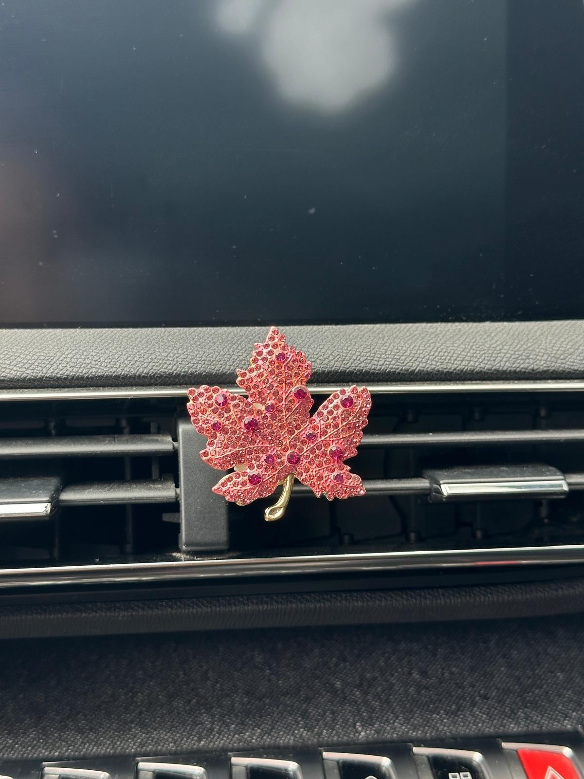 Pembe Taşlı Yaprak Klima Koku 