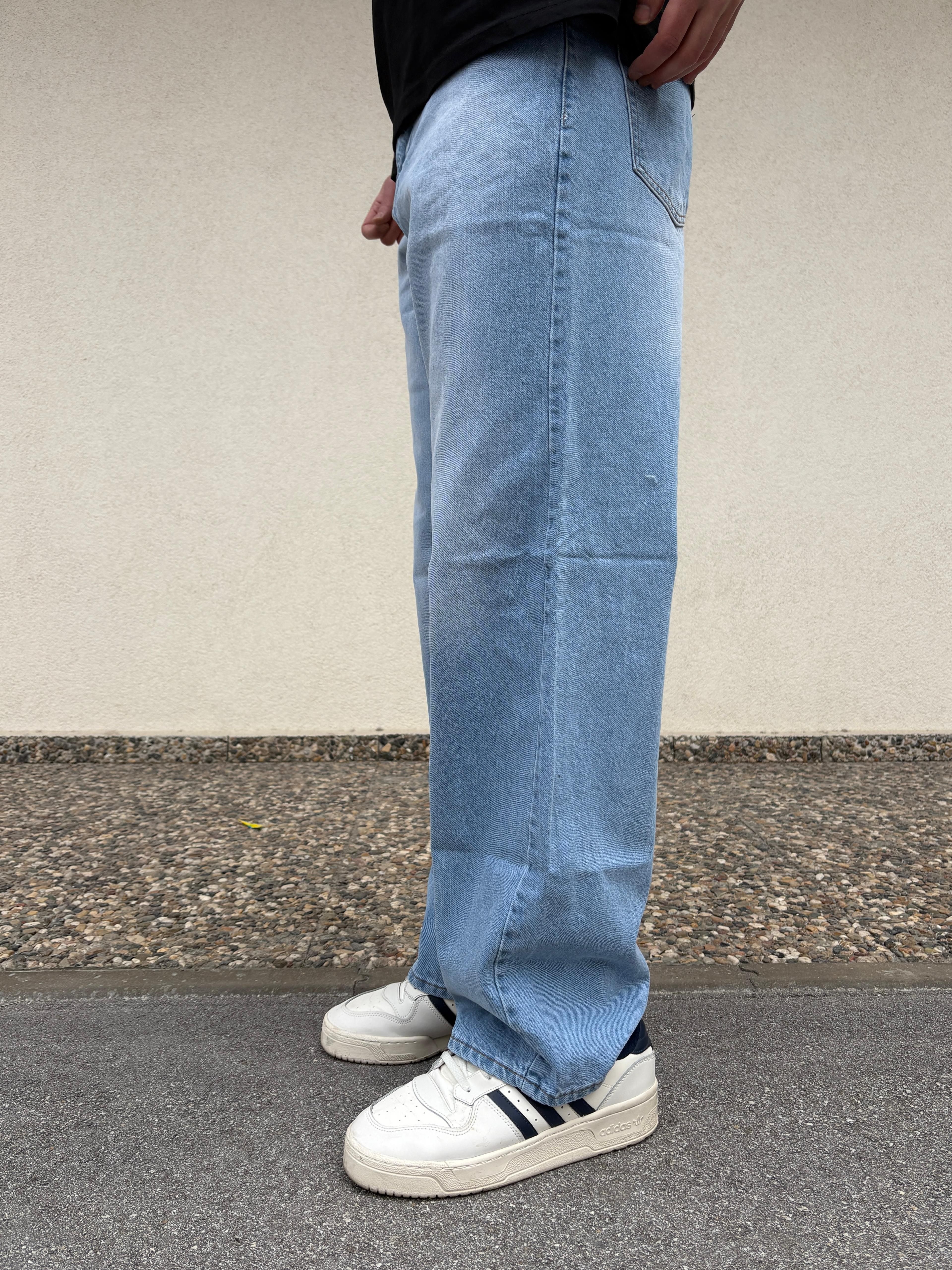 Basic Blue Baggy Jeans