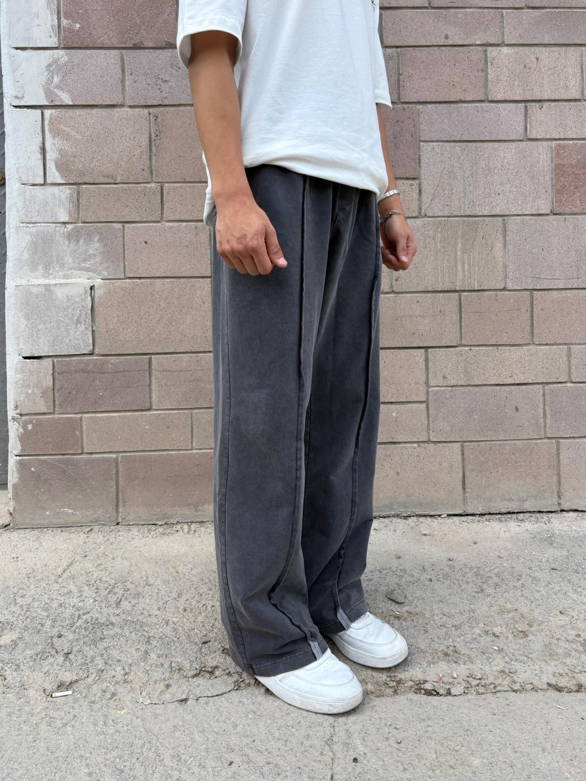 Dark Washed Baggy Sweatpants