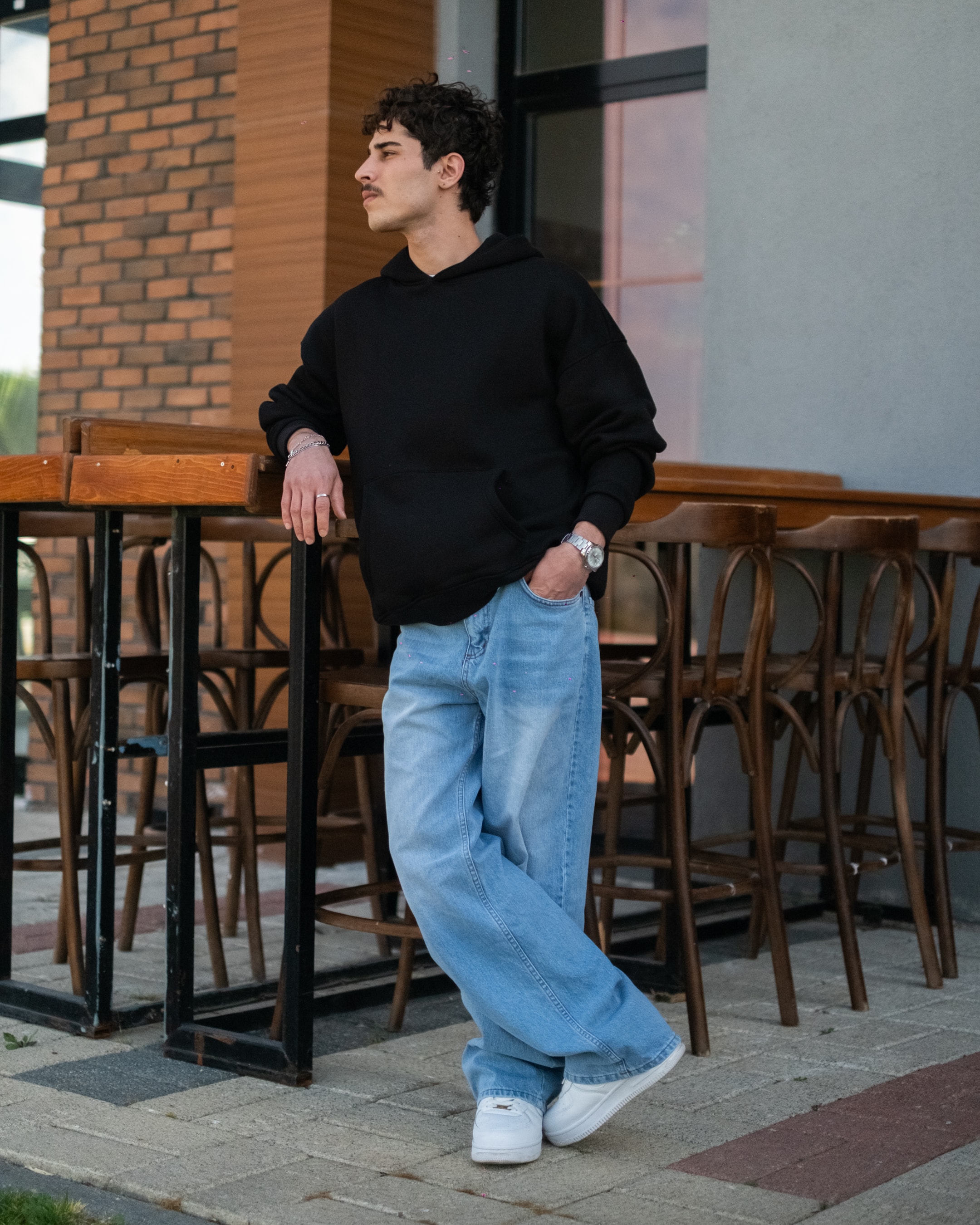 Basic Oversize Hoodie - Black