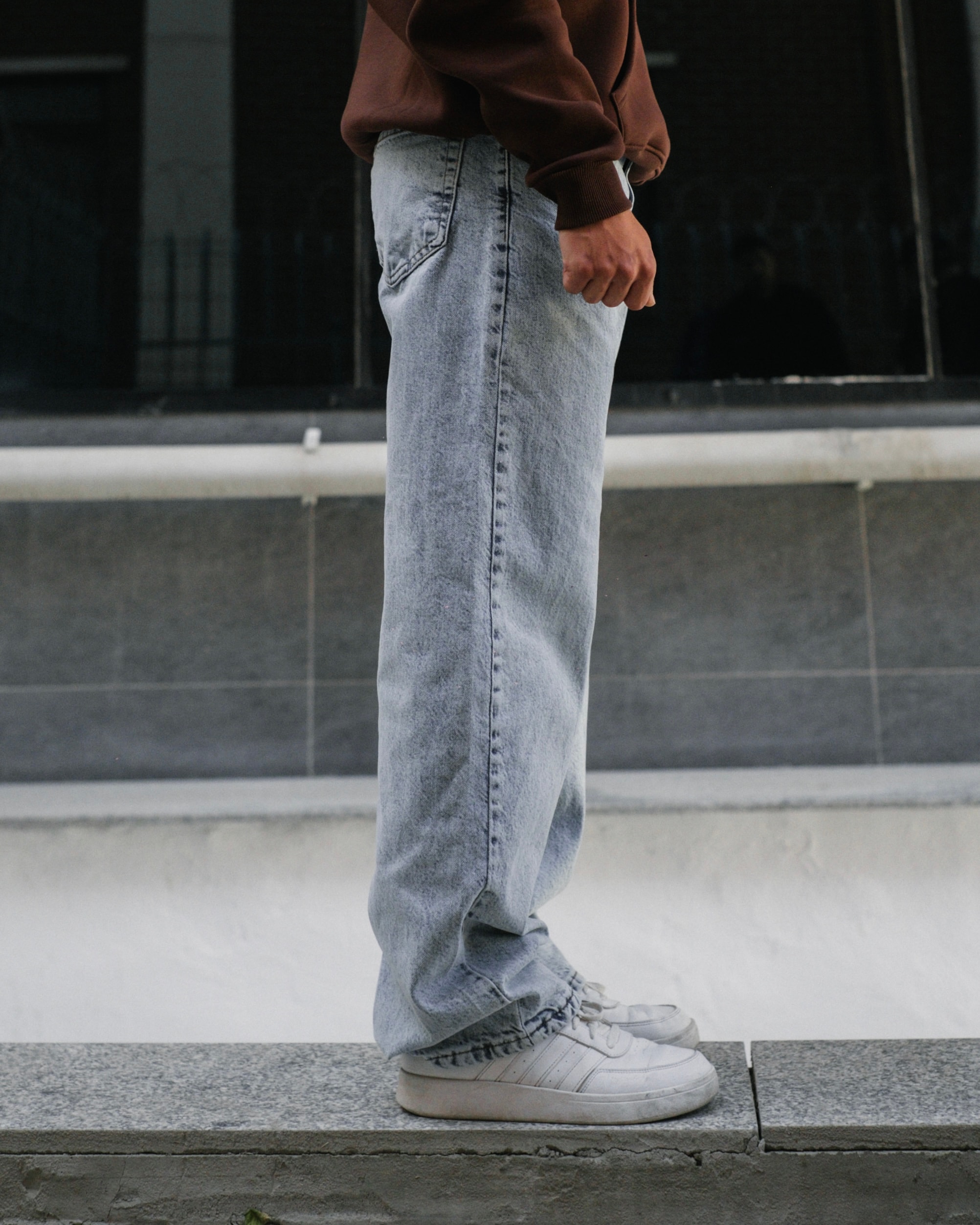 Baggy Jeans - Ice Blue Washed
