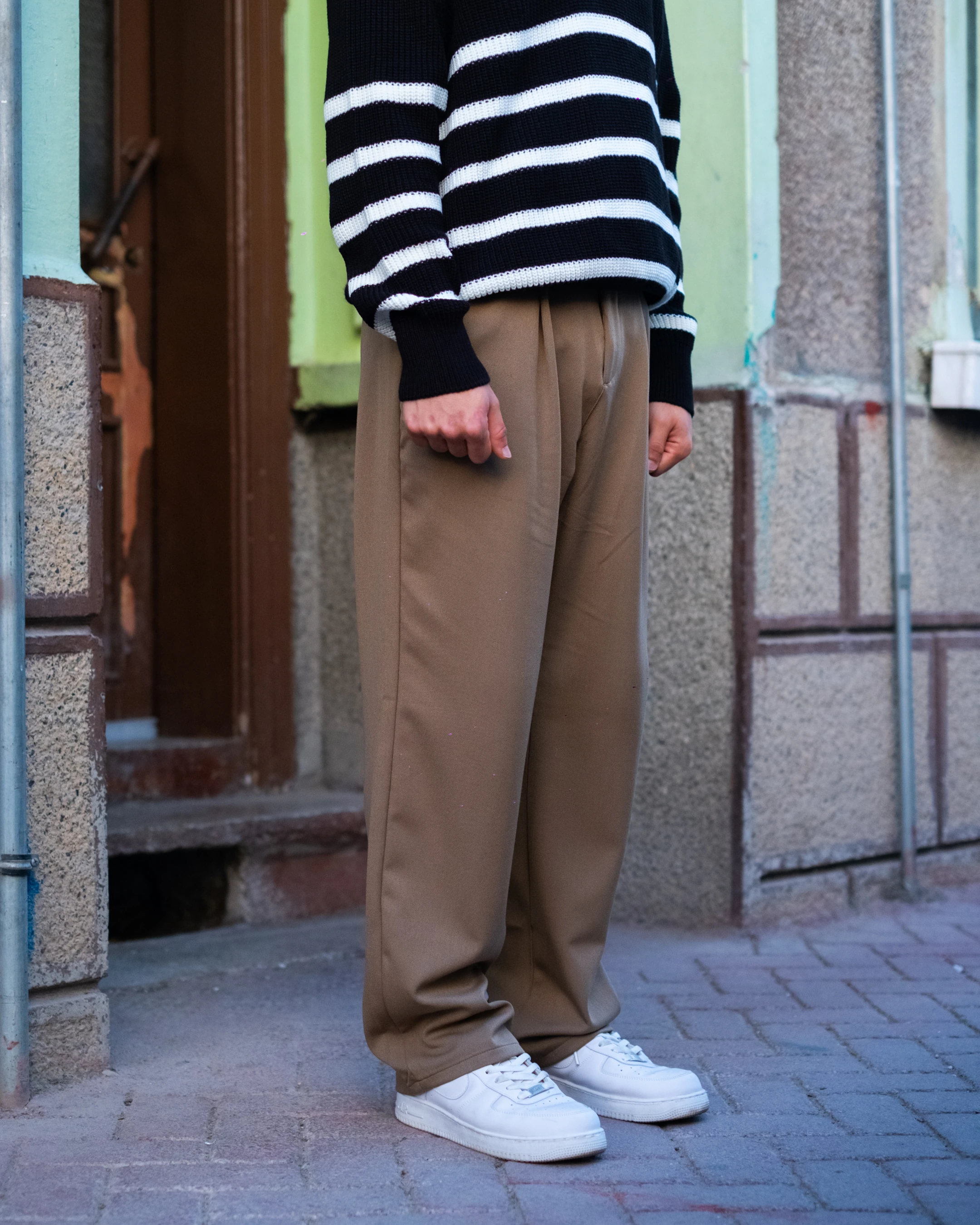 Vizon Baggy Kumaş Pantolon Kışlık