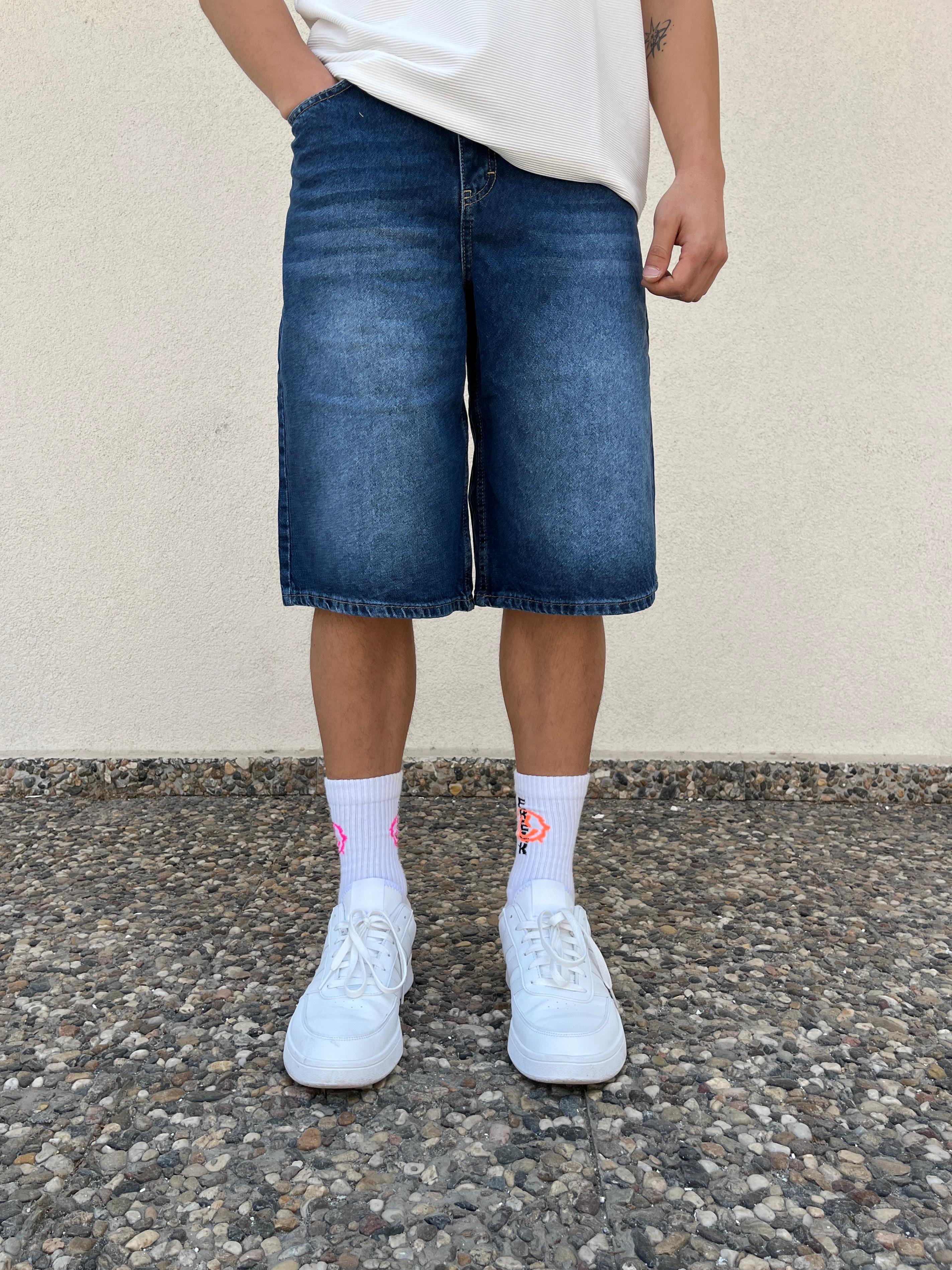 Dark Blue Baggy Unisex Short