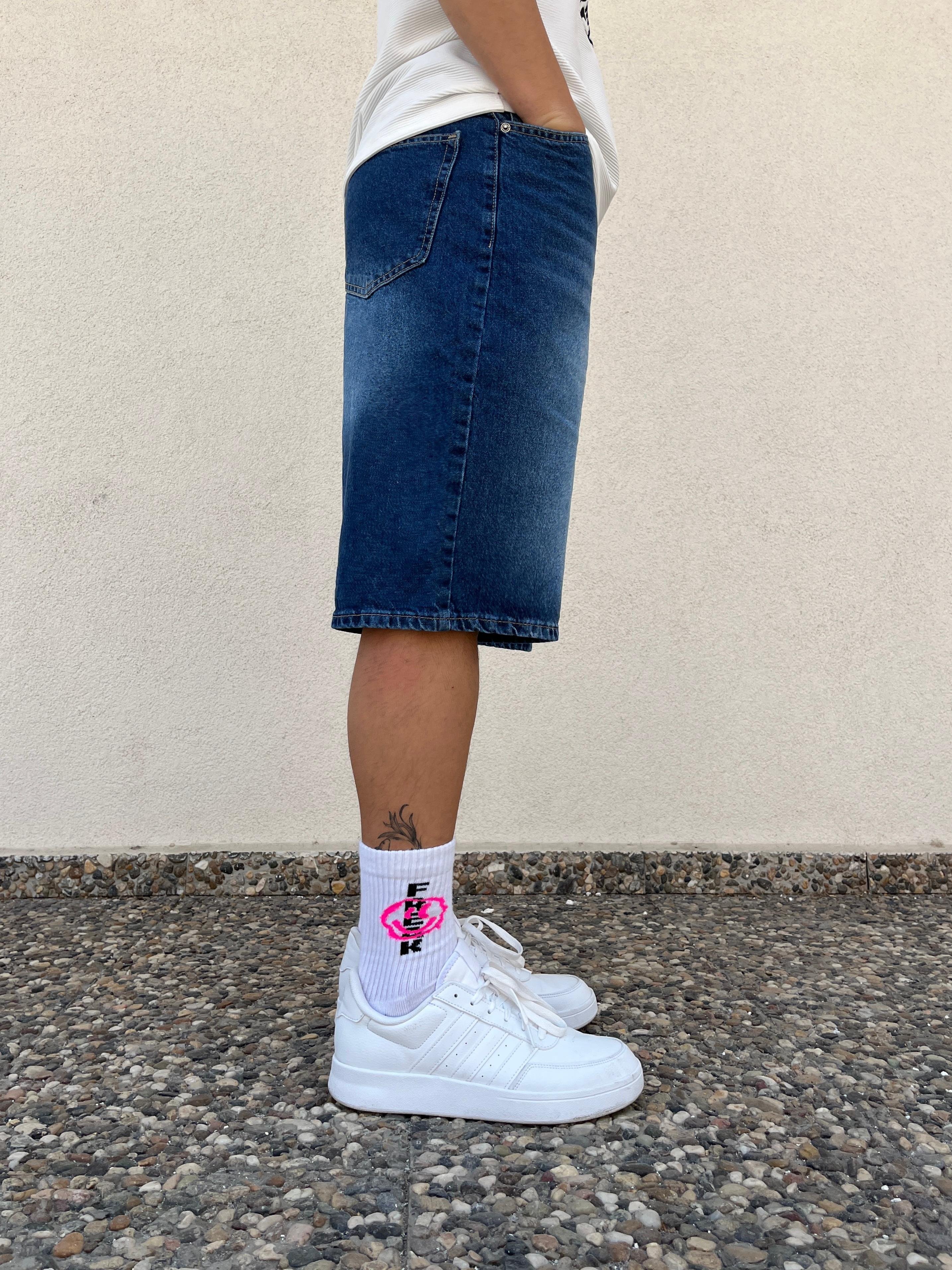 Dark Blue Baggy Unisex Short