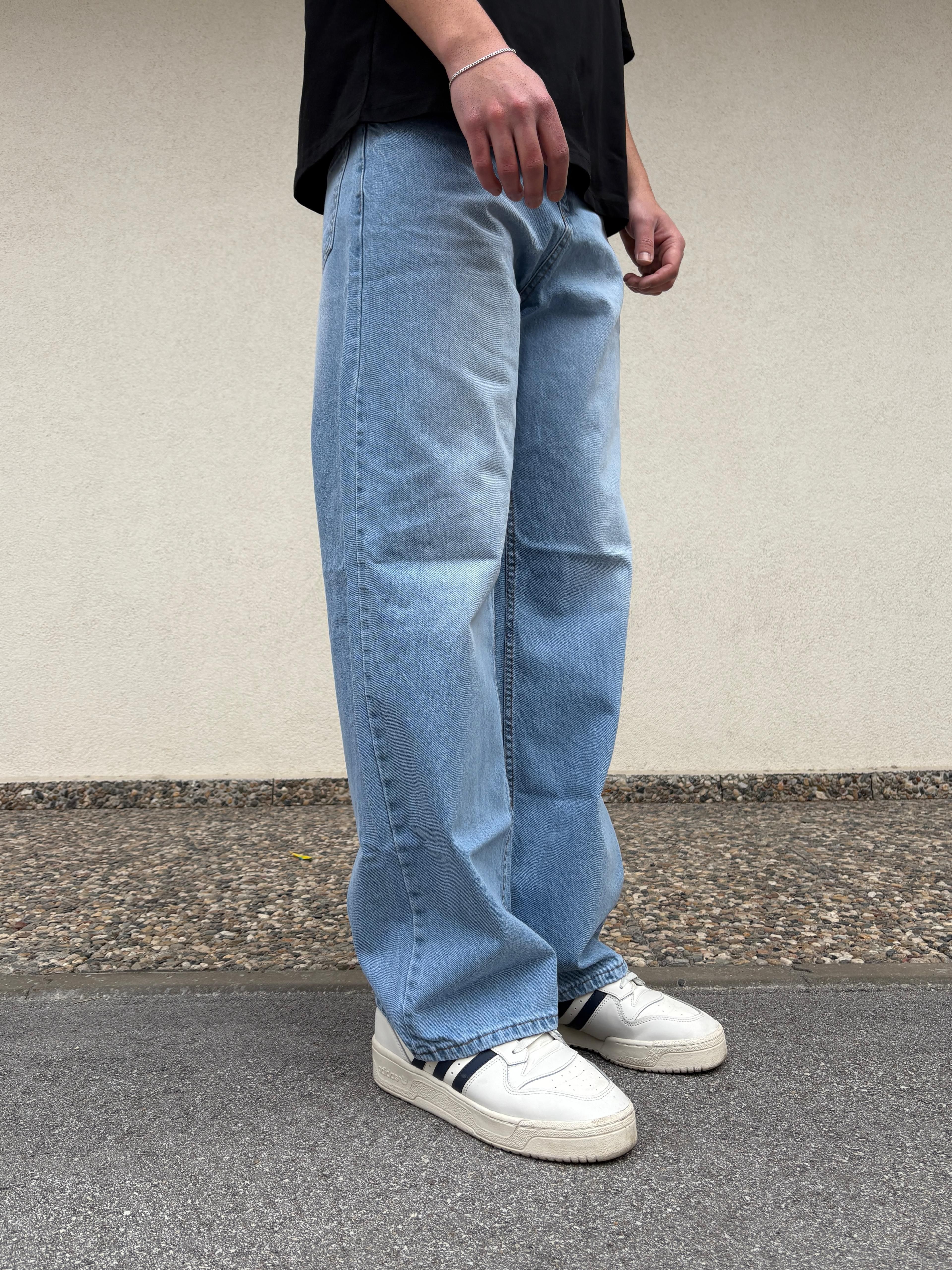 Basic Blue Baggy Jeans