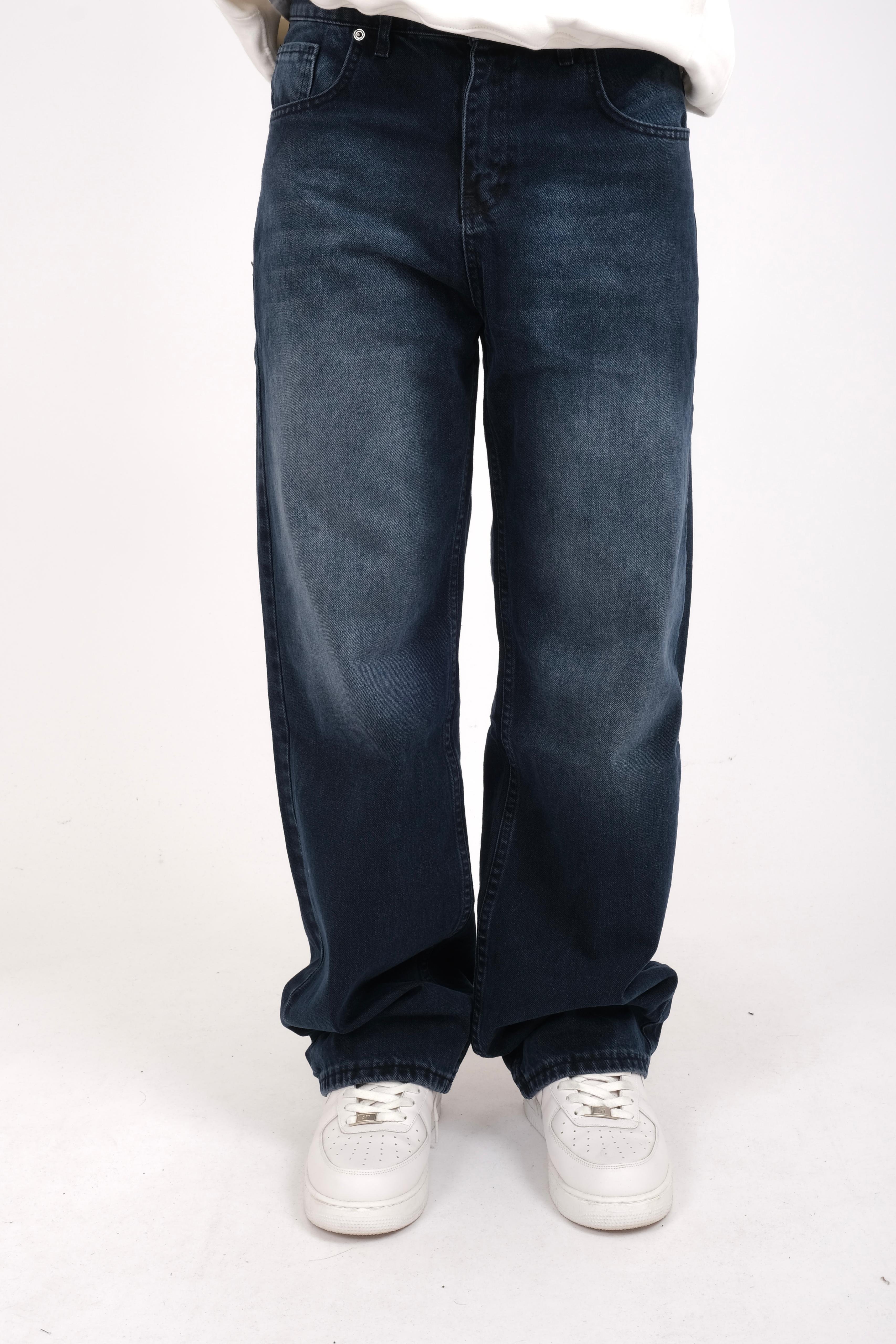 Dark Washed Baggy Jeans