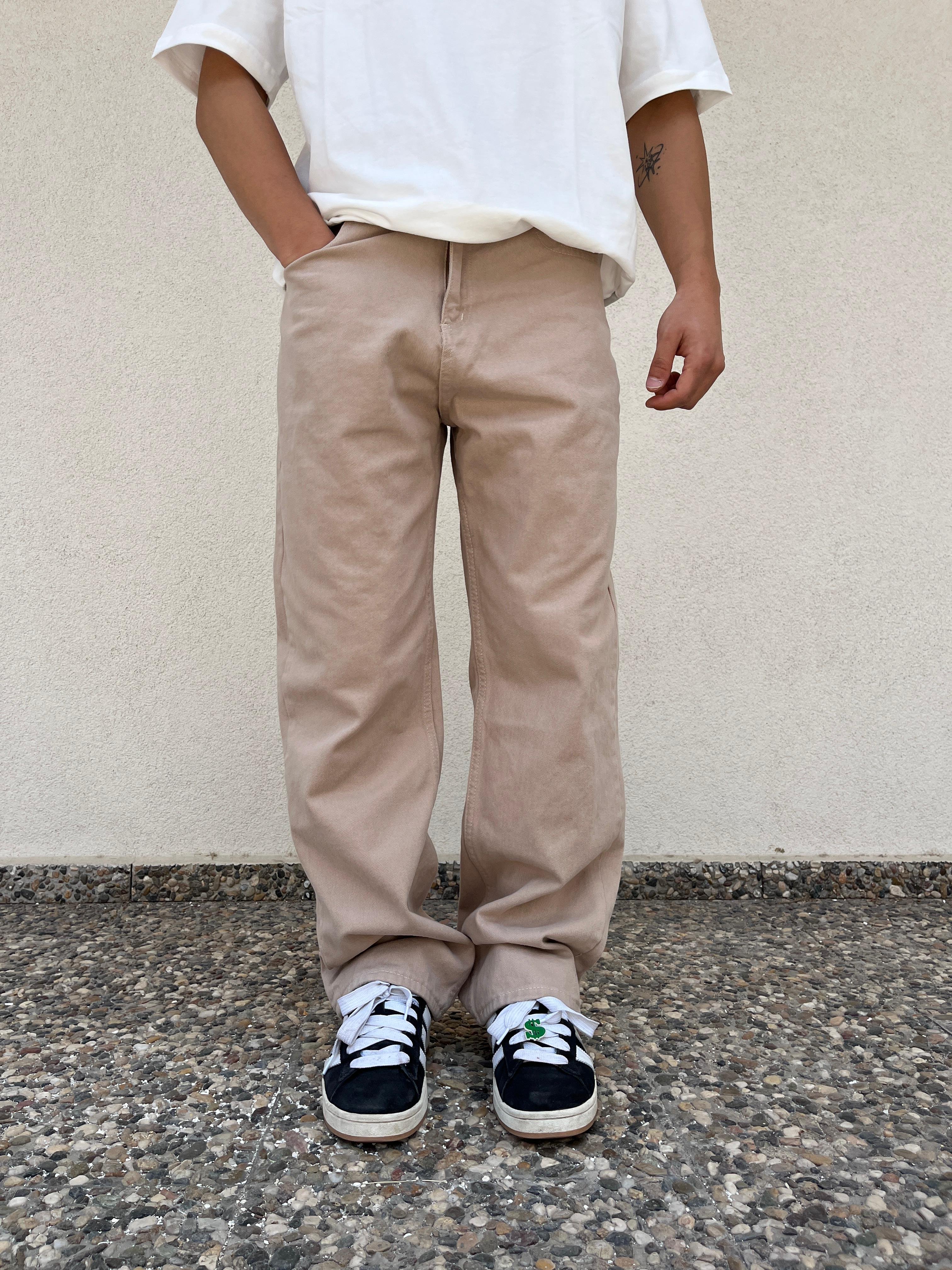 Bej Baggy Jeans