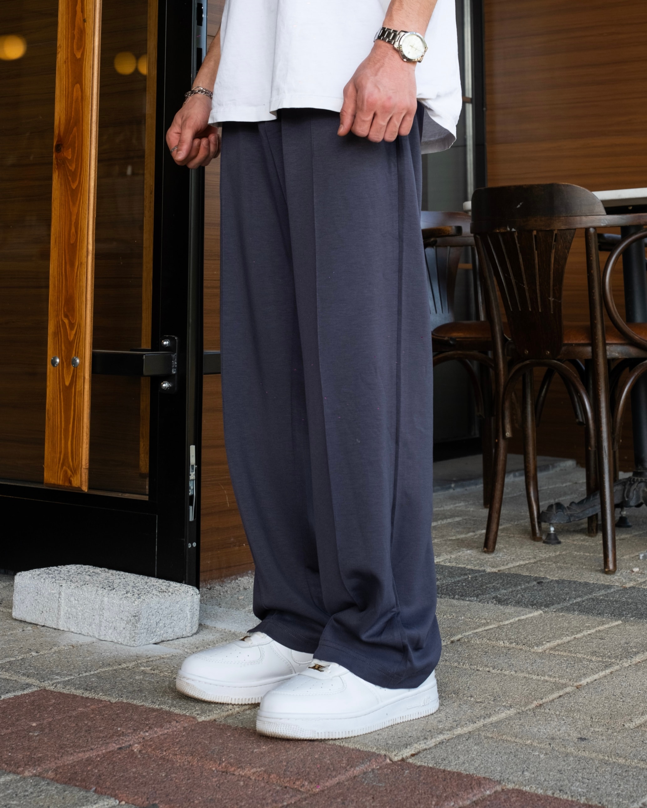 Baggy Mevsimlik Sweatpants - Füme