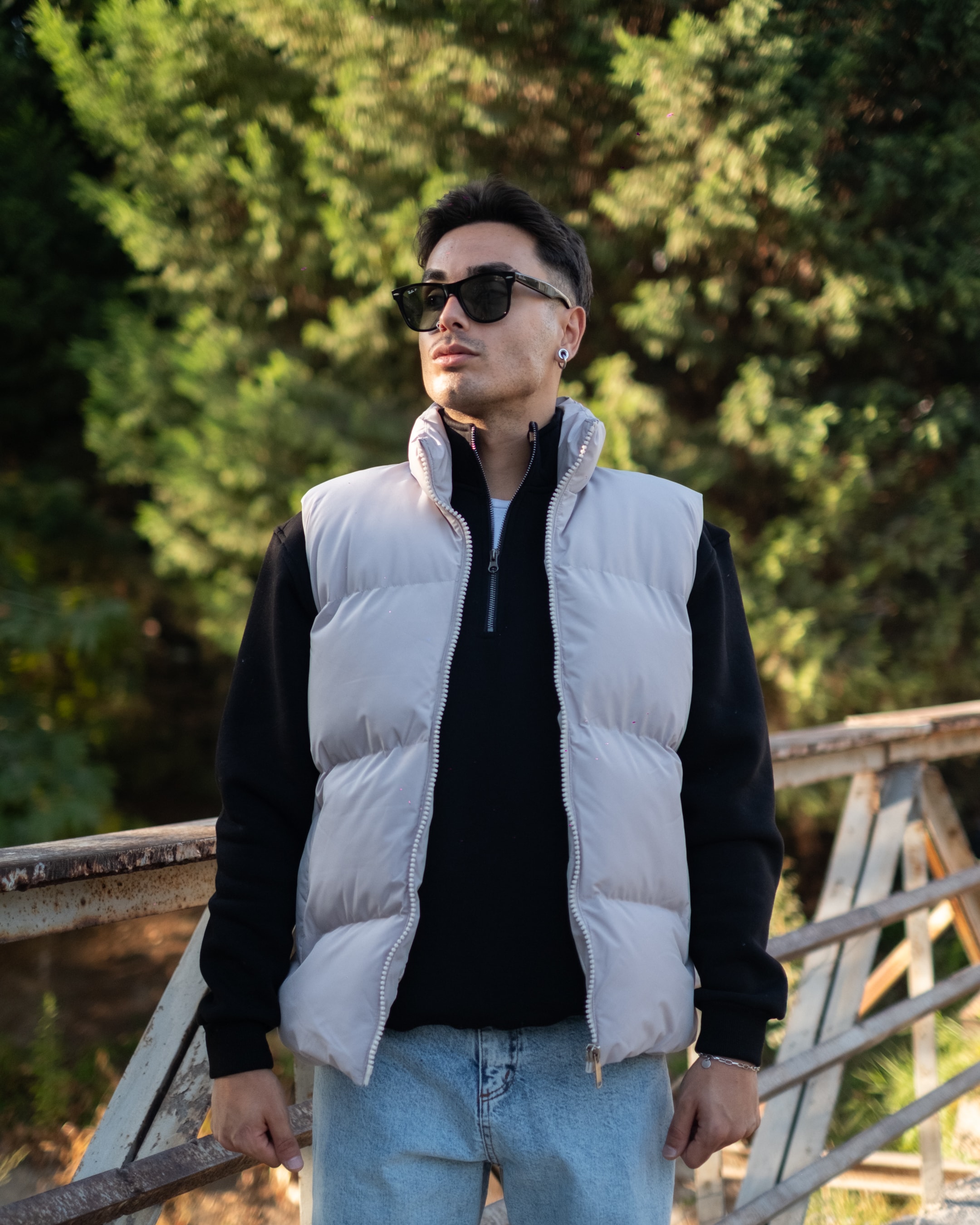 Ekru Relaxed Şişme YeleK