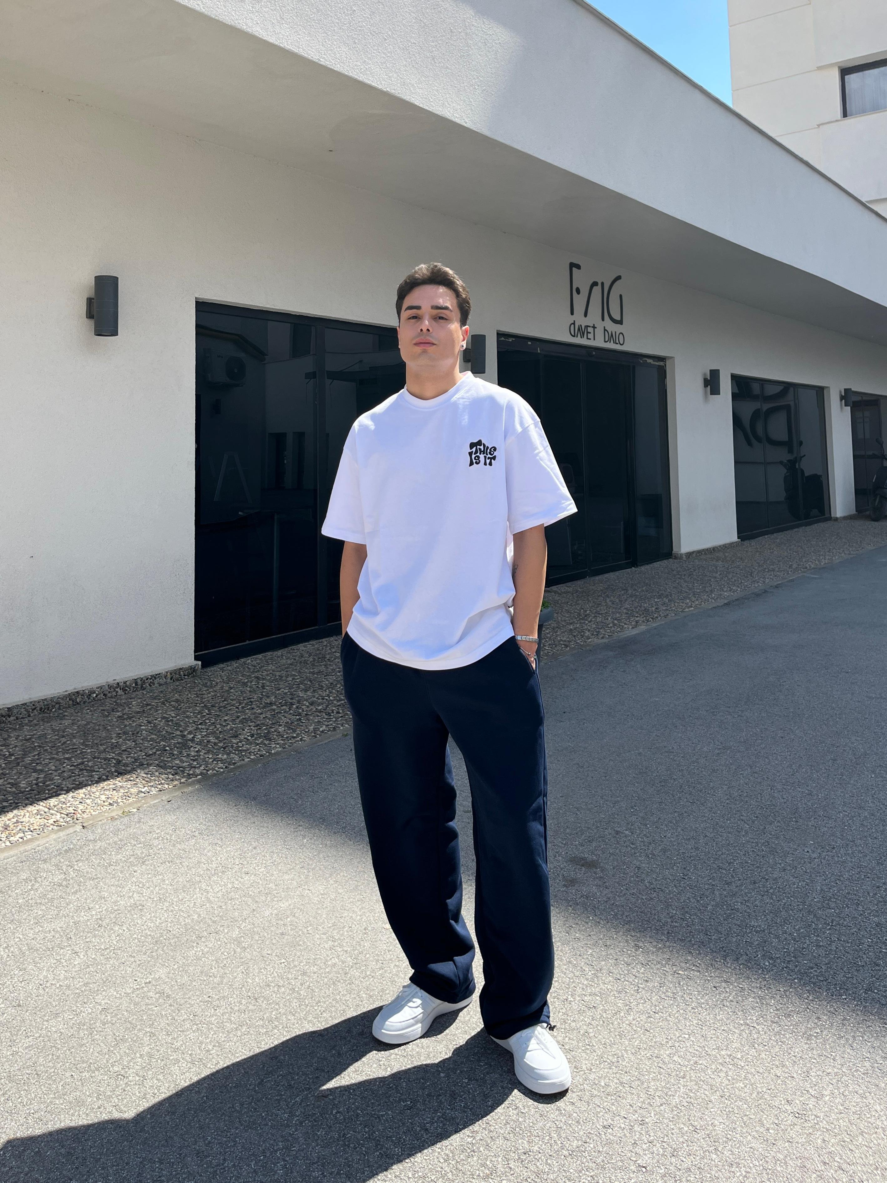 Lacivert Basic Baggy Sweatpants- Summer